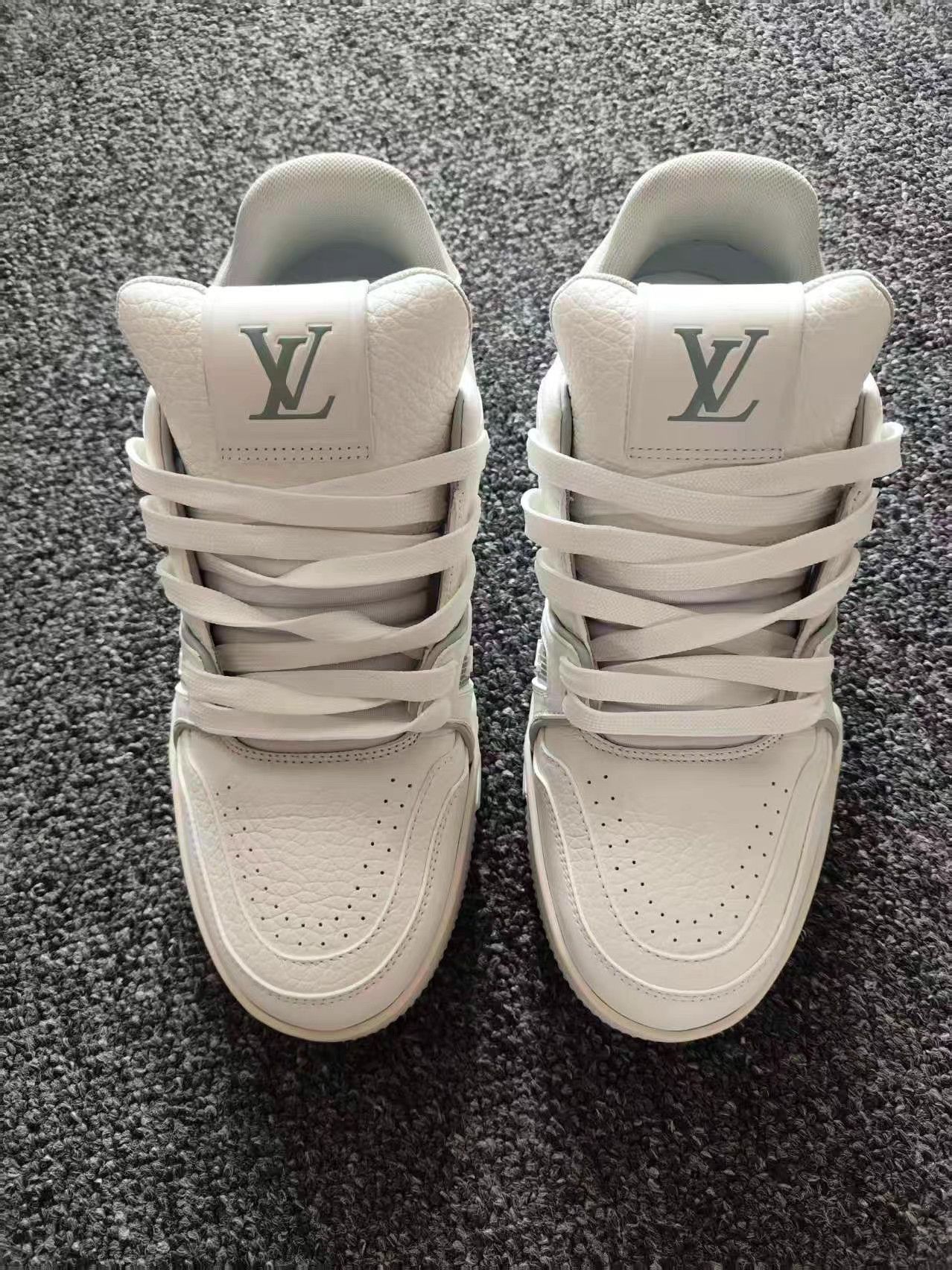 Louis Vuitton White High-Top Sneakers Size 5.5 Size US 5.5 / EU 38 - 1 Thumbnail