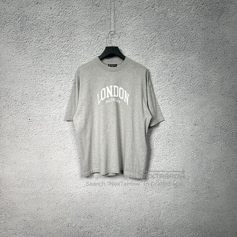 Balenciaga Balenciaga Logo letter print round neck short sleeve T-shi Size US M / EU 48-50 / 2 - 1 Thumbnail