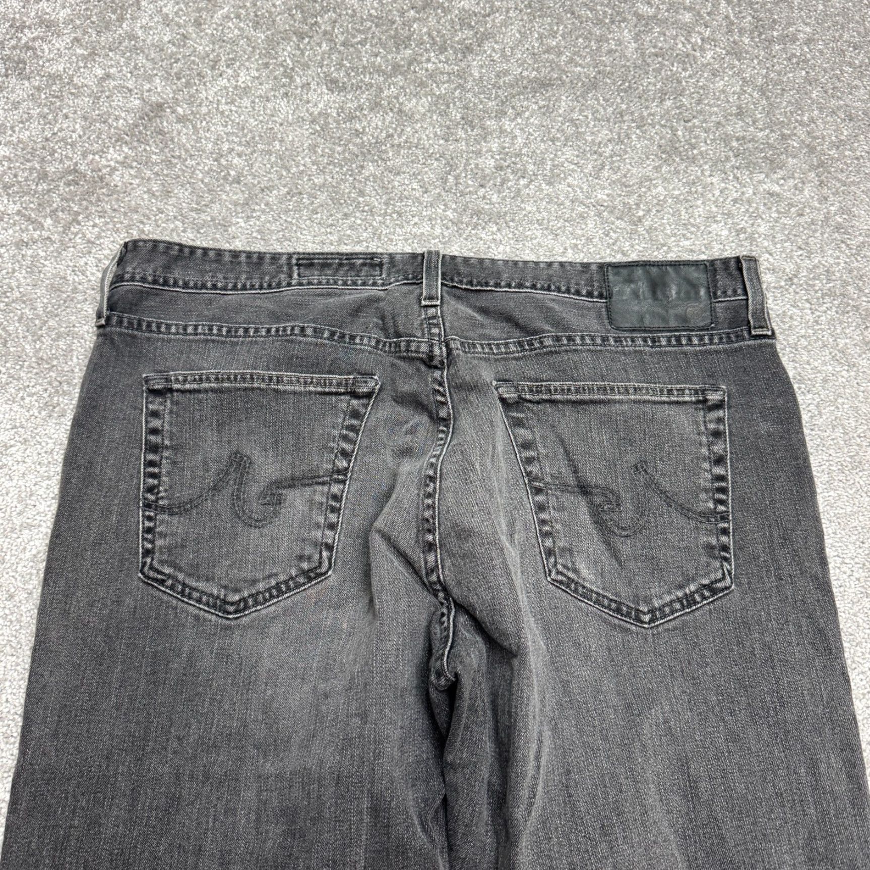 Denime AG Adriano Goldschmied Everett Slim Straight Denim Jeans Mens 36x29 Gray Size US 36 / EU 52 - 5 Thumbnail
