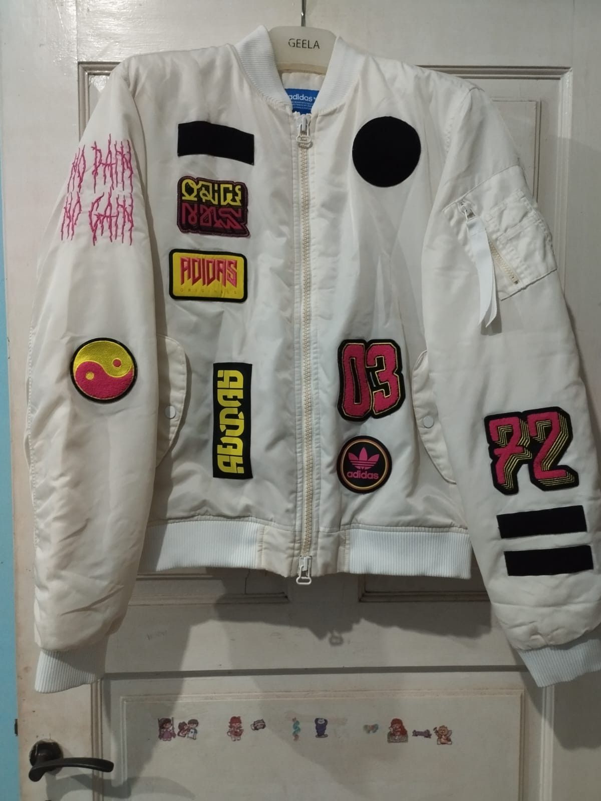 Adidas Bomber jacket adidas all logo Size US XL / EU 56 / 4 - 1 Thumbnail