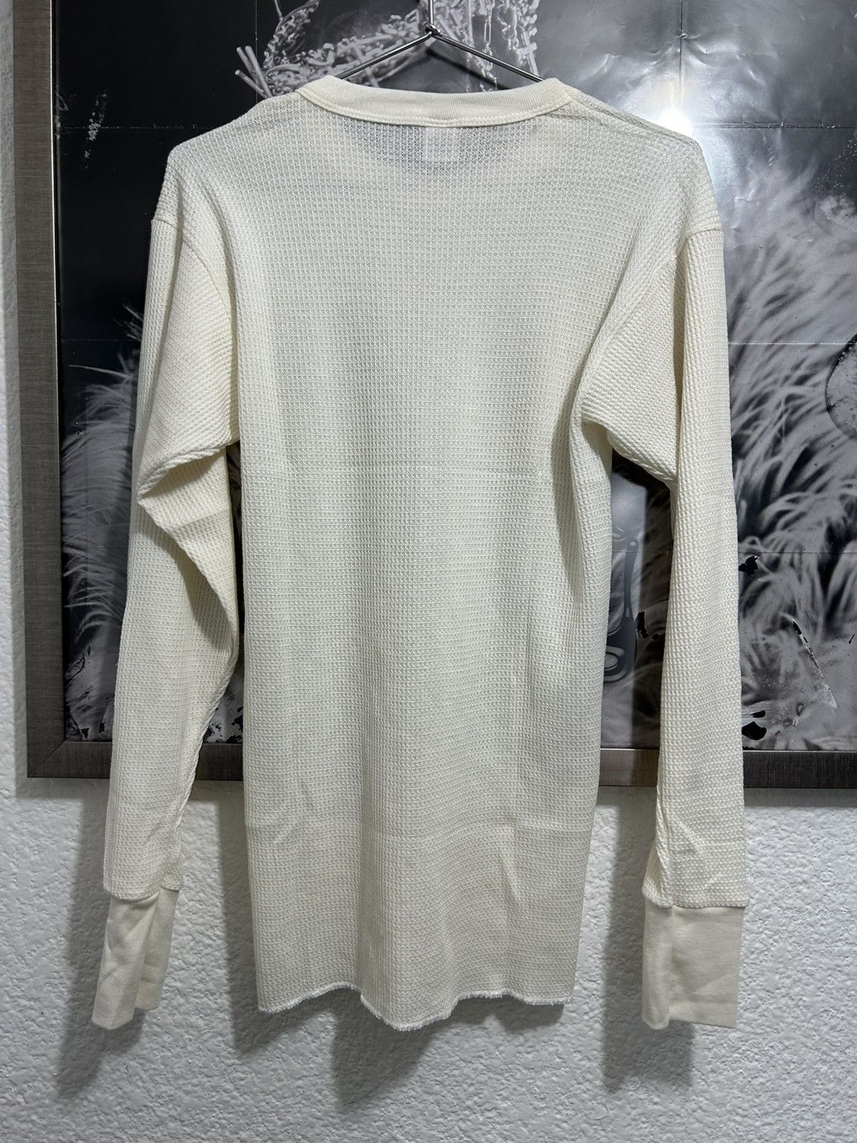 Hanes VINTAGE THERMAL WAFFLE LONG SLEEVE SHIRT Size US M / EU 48-50 / 2 - 3 Thumbnail