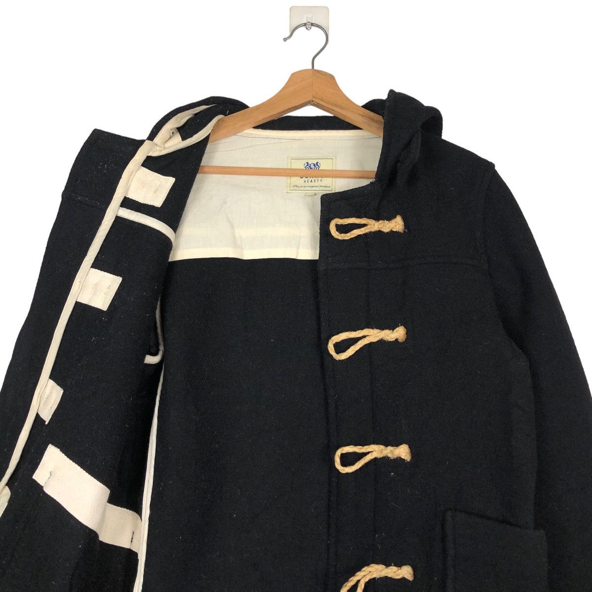 Japanese Brand 📌VINTAGE WOOL DUFFLE JACKET BEAMS HEART JAPAN Size US M / EU 48-50 / 2 - 9 Thumbnail