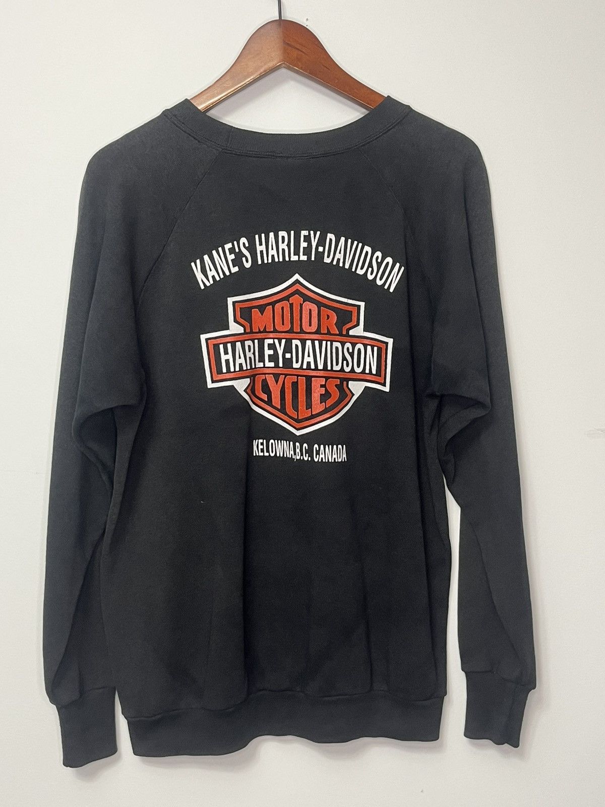 Harley Davidson Harley Davidson 3D Emblem Black Crewneck Medium 1989 Size US M / EU 48-50 / 2 - 2 Thumbnail