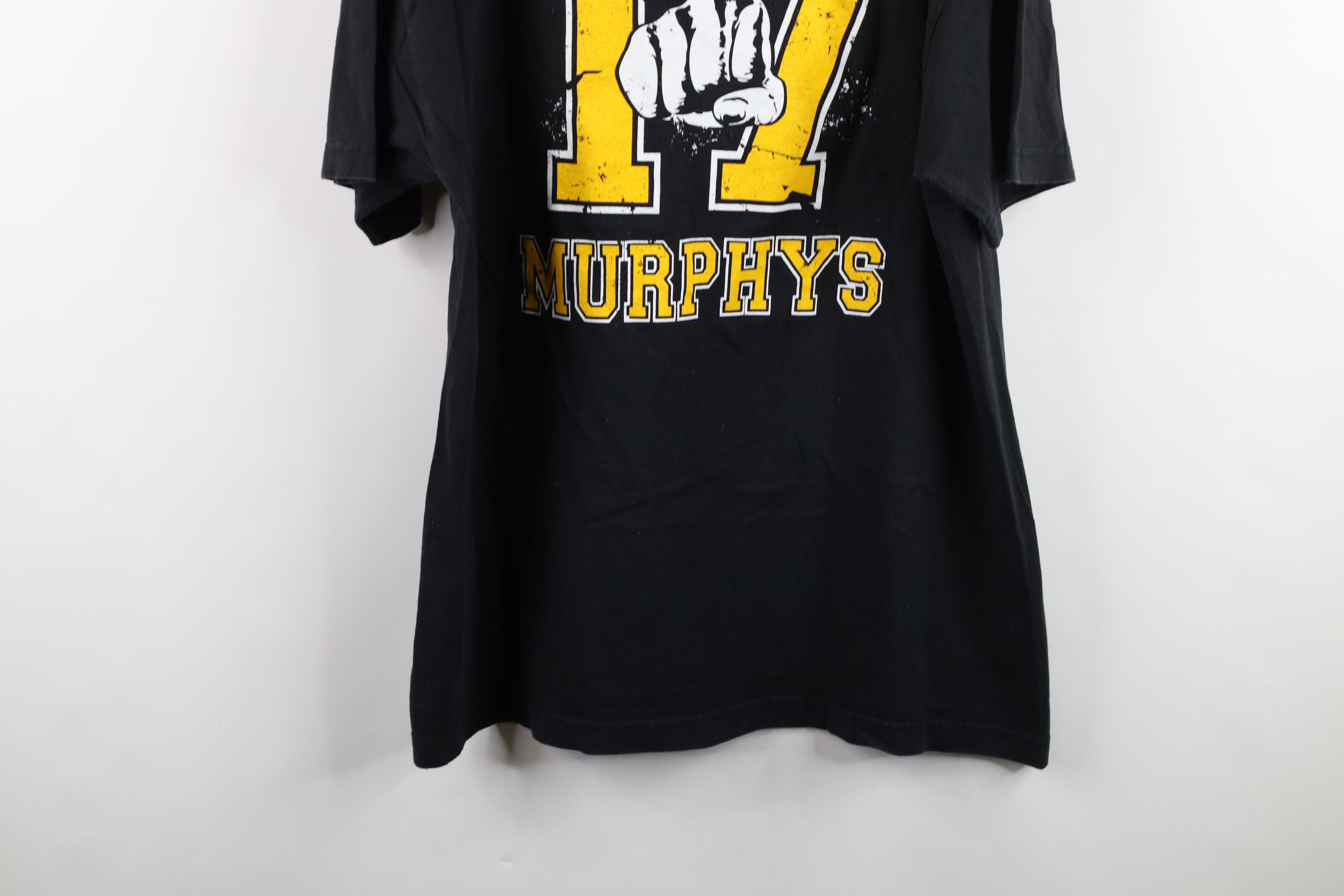Vintage Vintage 90s Black and Gold Go Dropkick Murphys Band T-Shirt Size US XL / EU 56 / 4 - 12 Thumbnail