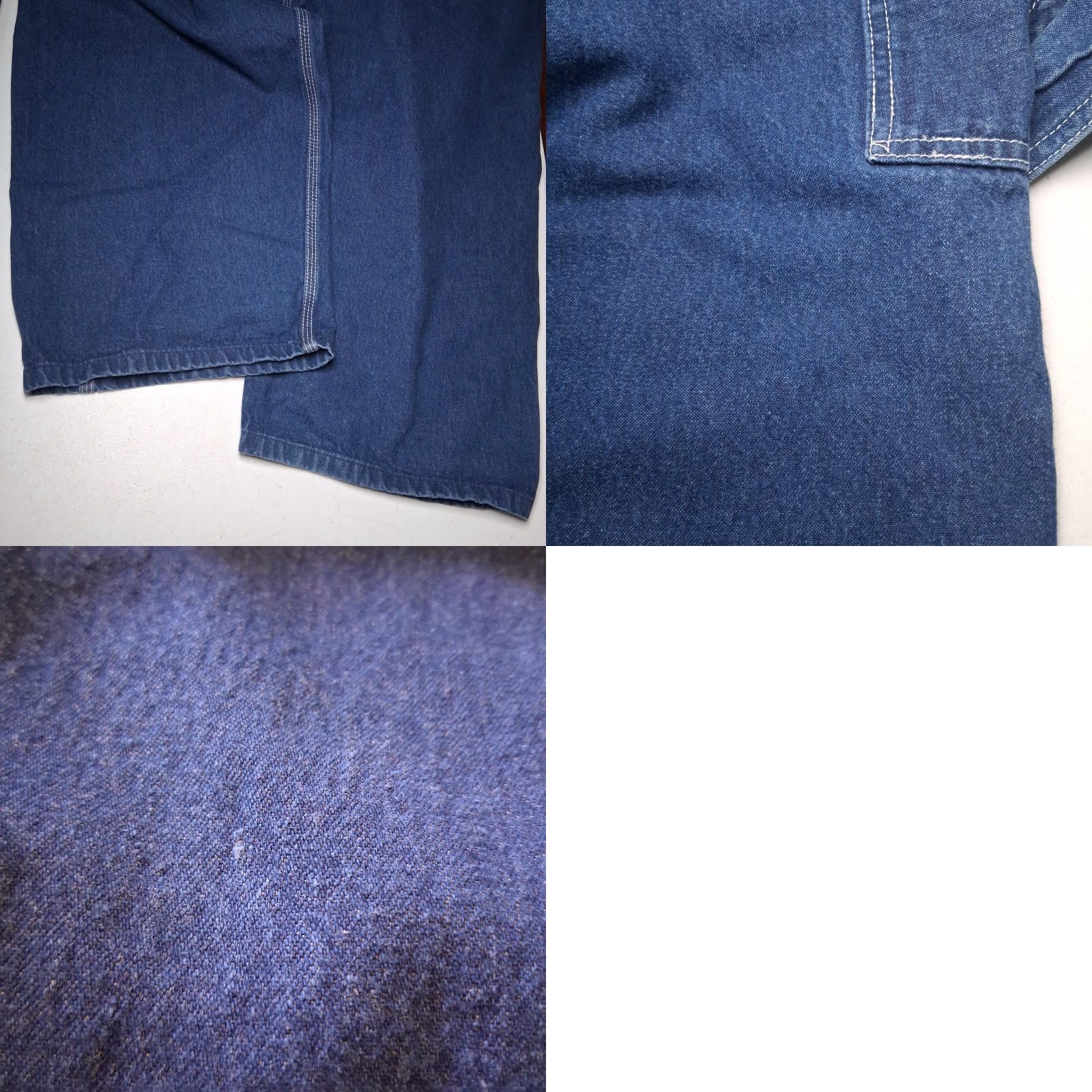 Walls Walls Workwear Overalls Jeans Denim Carpenter 52x31 Blue Men Bibs 5-Pocket Denim Work Bibs Dark Wash Mens Workwear Size US 36 / EU 52 - 11 Thumbnail