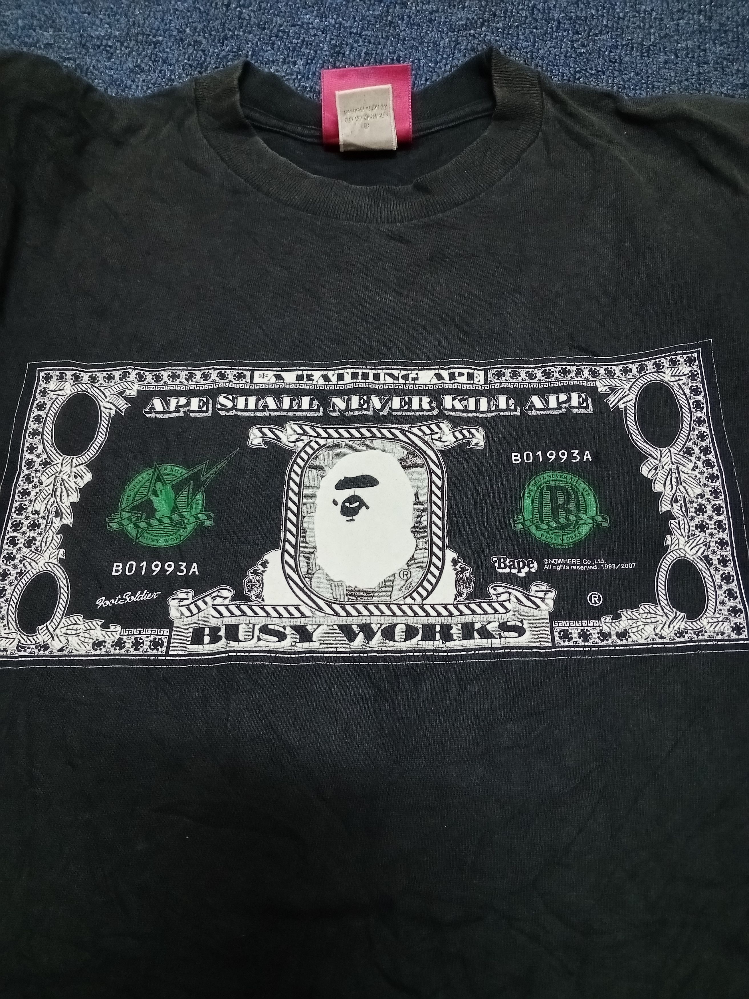 Bape A BATHING APE (APE SHALL NEVER KILL APE Size US S / EU 44-46 / 1 - 10 Thumbnail