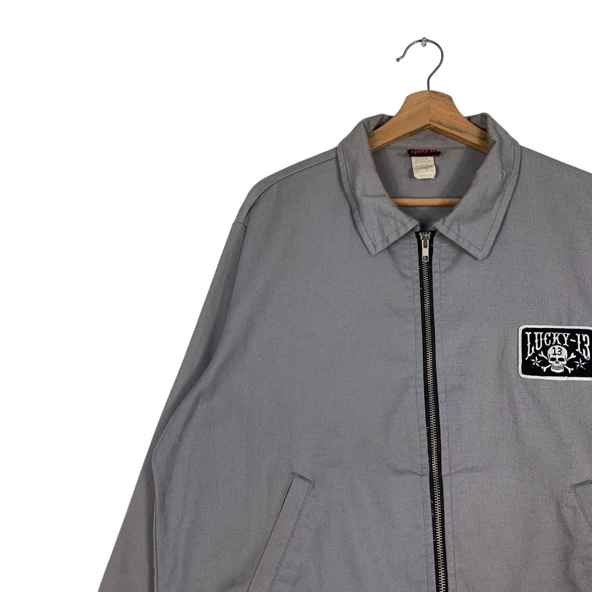 Vintage LUCKY 13 Crossbones Skull Logo Jacket #1269-C57 Size US M / EU 48-50 / 2 - 8 Thumbnail