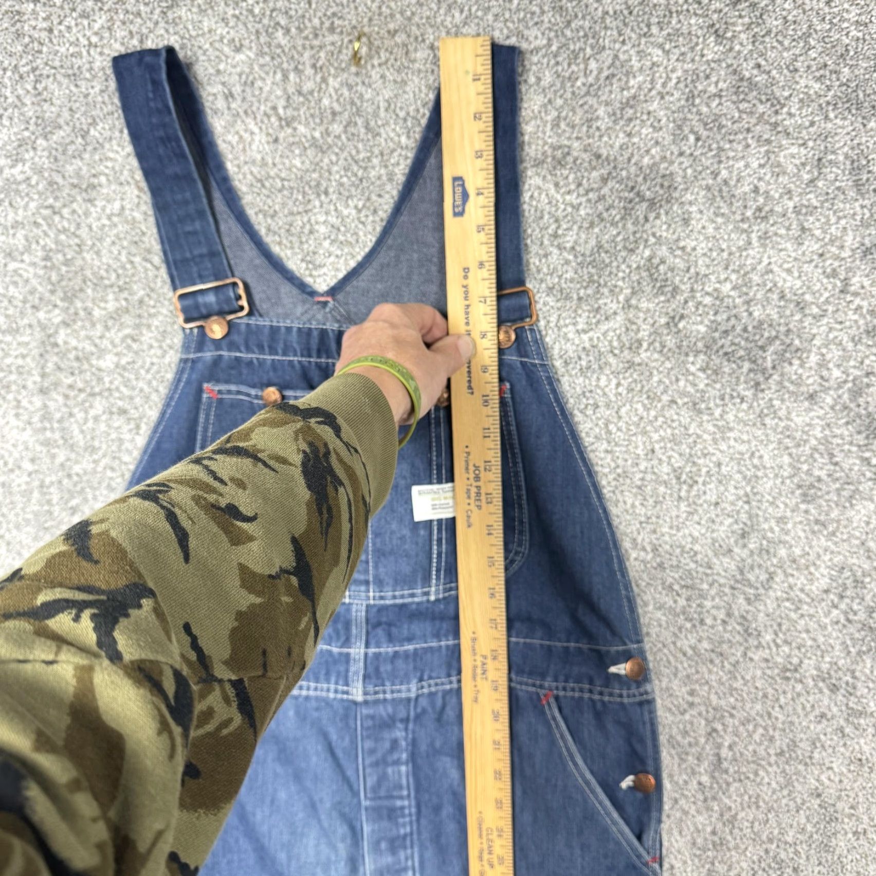 Vintage VINTAGE Big Mac Denim Bib Overalls Mens 44x30.5 Blue Square Back Workwear Utility Pants Size US 44 / EU 60 - 7 Thumbnail