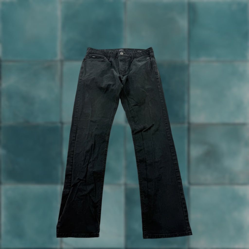 RVCA RVCA Pant Jeans Mens 32 Black Stretch Denim Slim Fit Casual Straight Jeans Men 32 Black Stretch Denim Size US 32 / EU 48 - 1 Thumbnail