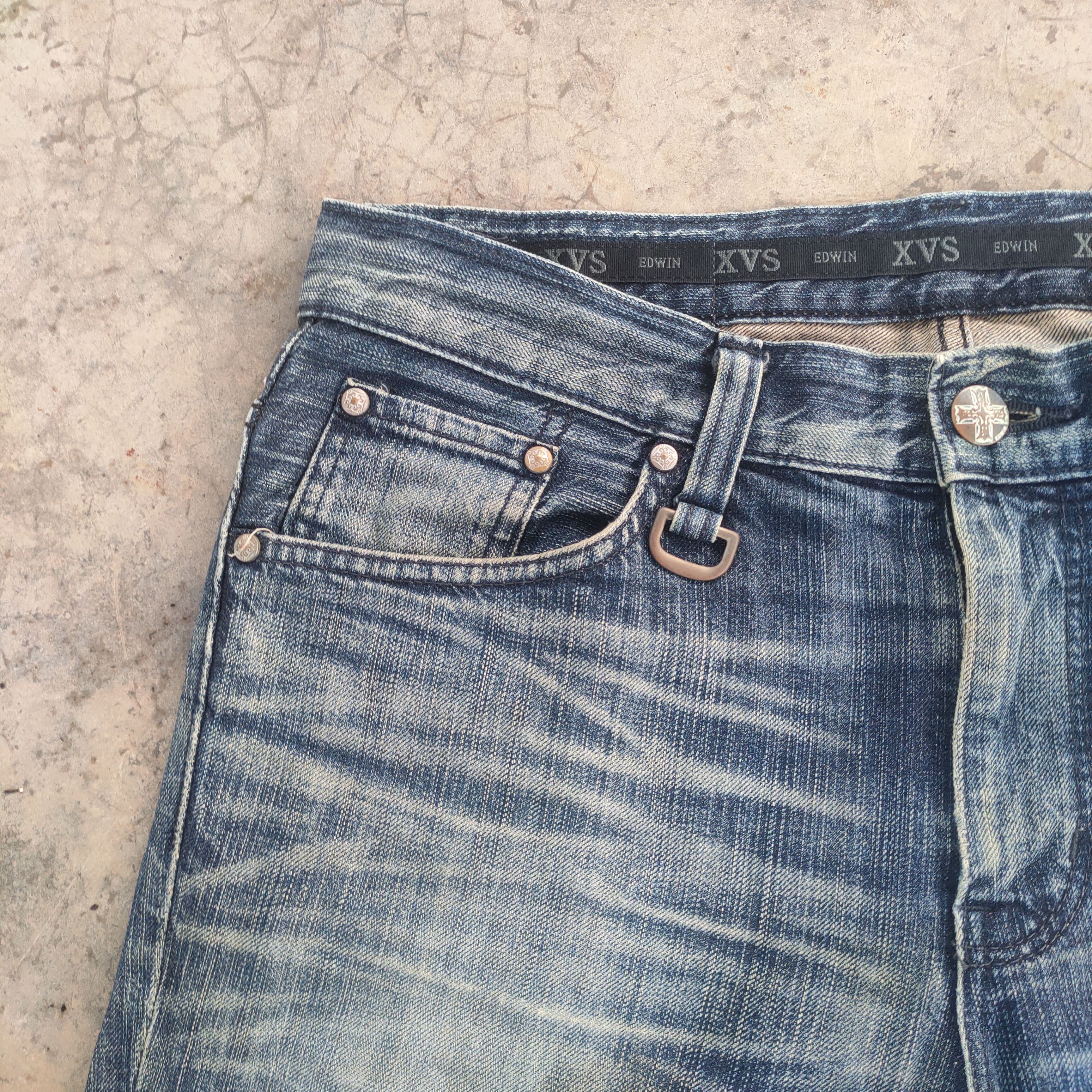 Black Label Vintage Flare japanese faded distressed jeans denim pants Size US 35 - 6 Thumbnail