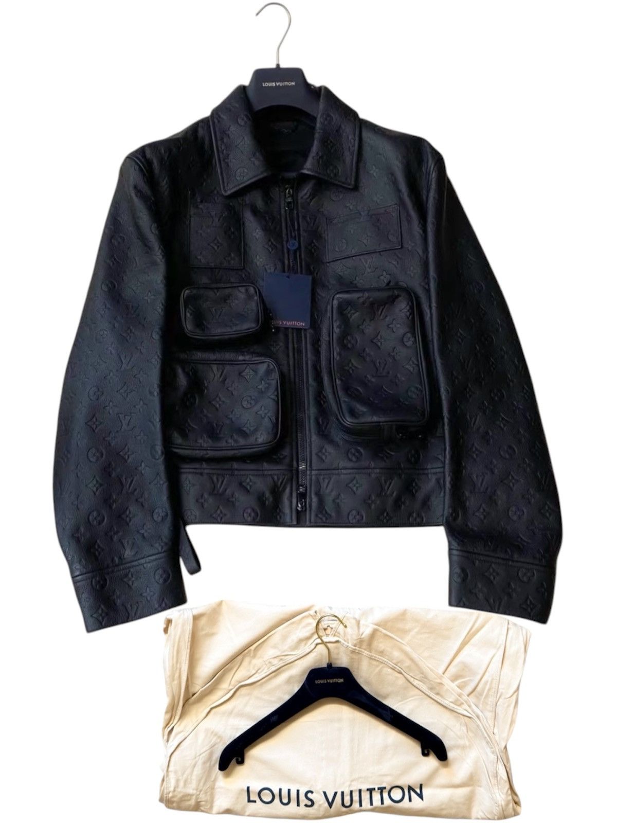 Louis Vuitton Louis Vuitton 50 Utility Leather Jacket Monogram Embossed Size US M / EU 48-50 / 2 - 1 Thumbnail