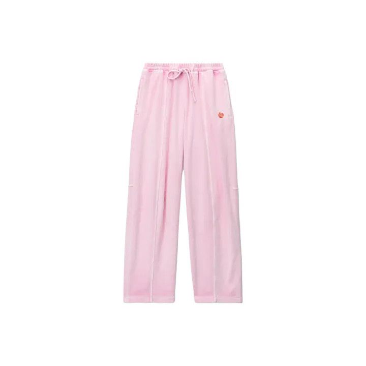 Alexander Wang Pink High-Waisted Velvet Sweatpants 0079
