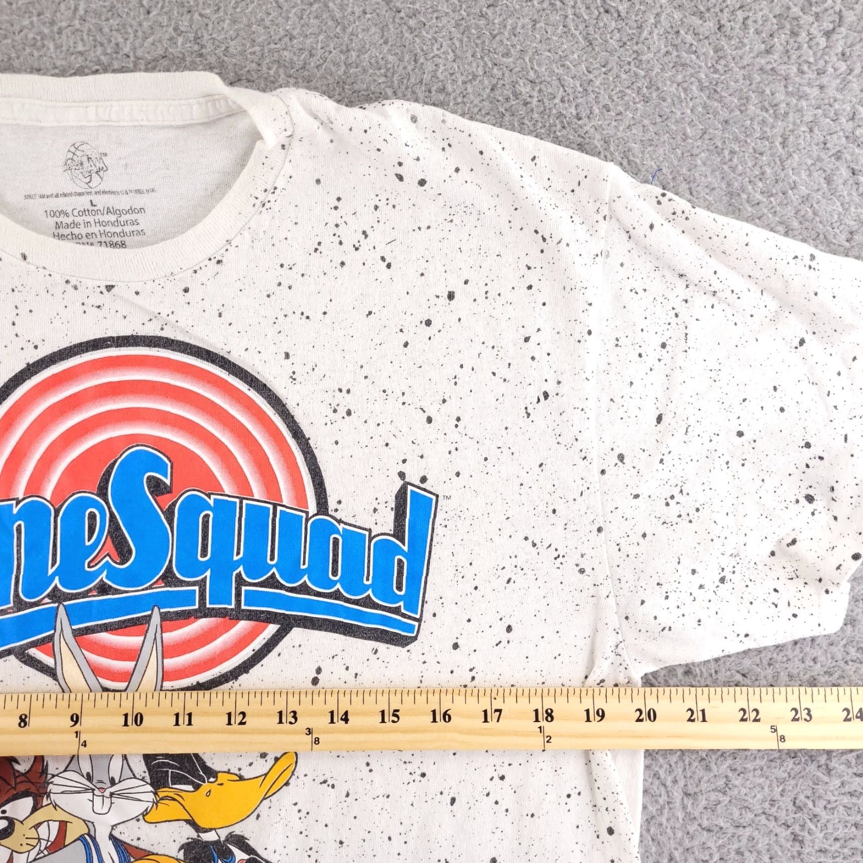 Vintage Space Jam Tune Squad T Shirt Mens Large Gray Short Sleeve Crew Neck Regular Fit Vintage No Size US L / EU 52-54 / 3 - 6 Thumbnail