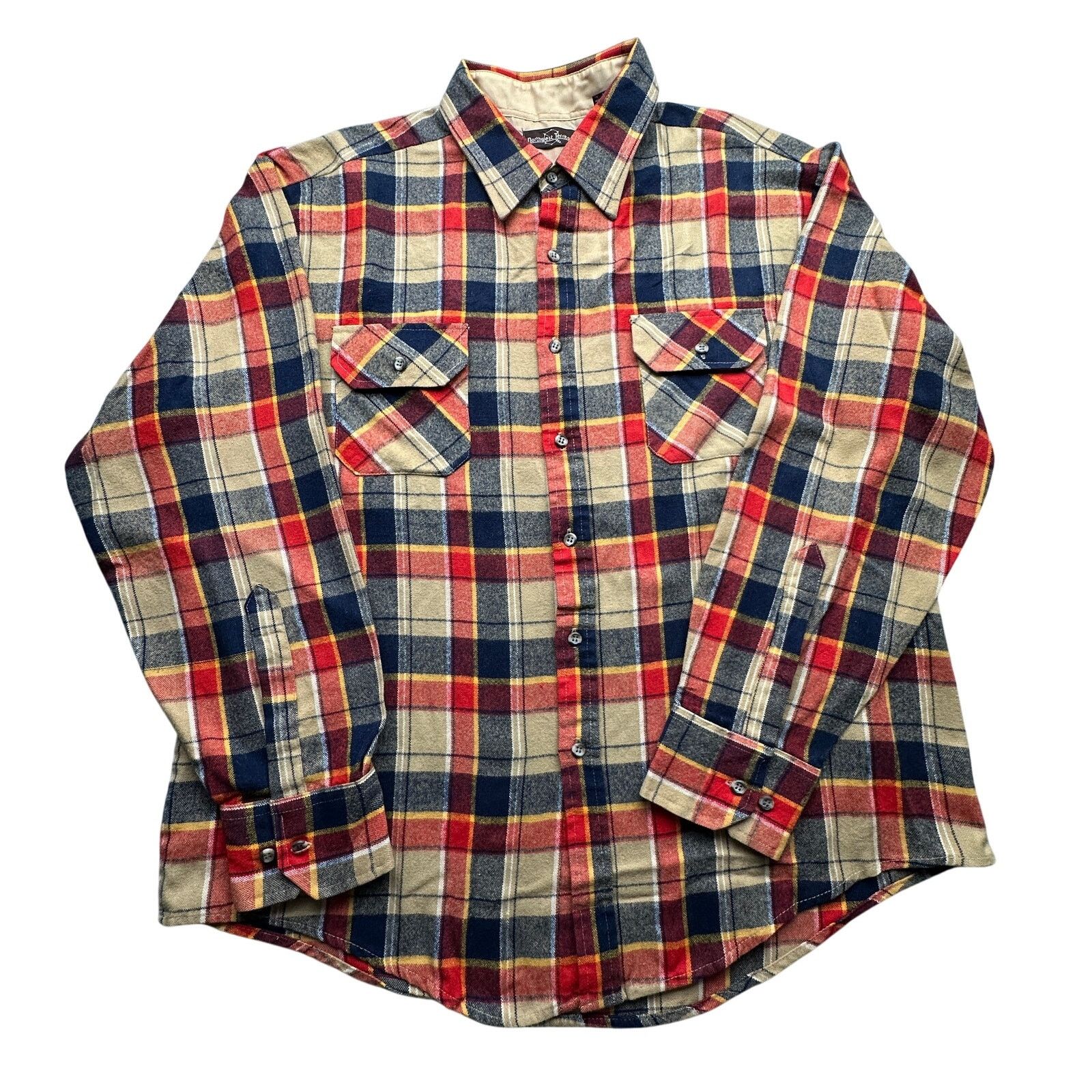 Northwest Territory Vintage Northwest Territory Red Plaid Flannel Shirt Mens XL Size US XL / EU 56 / 4 - 1 Thumbnail