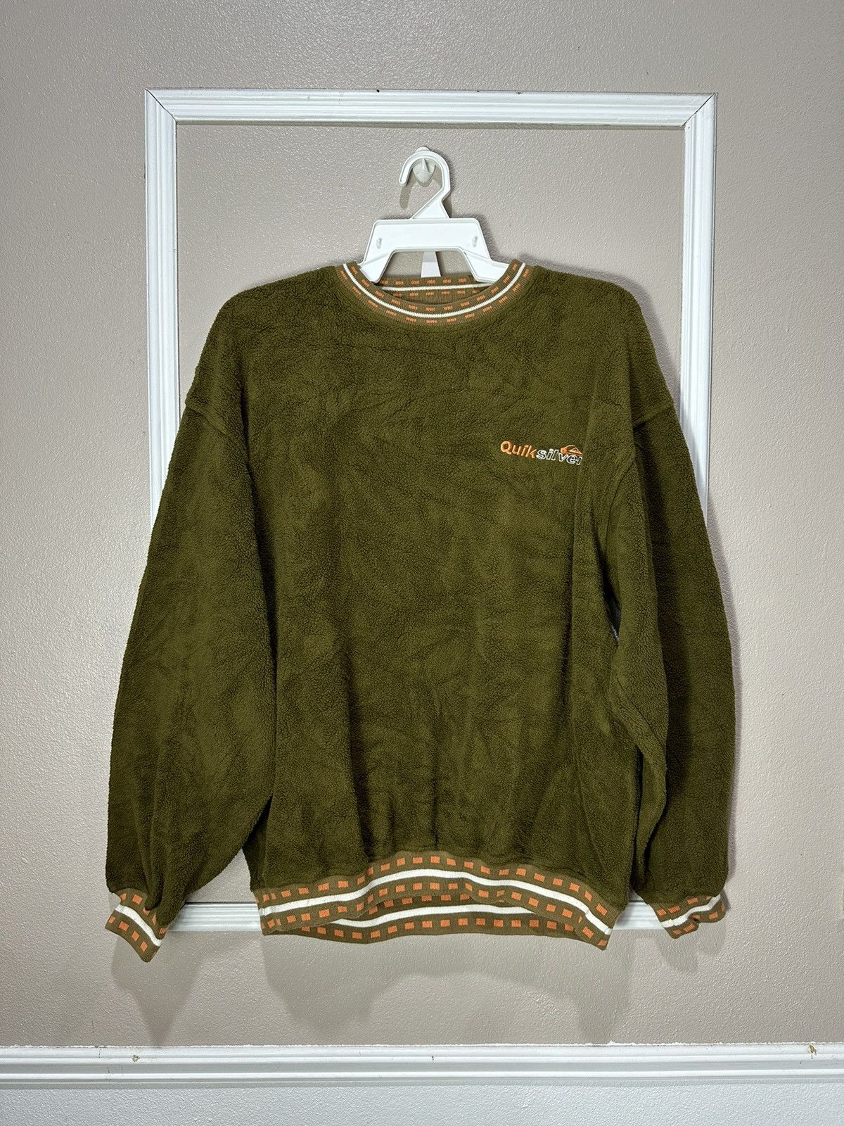 Quiksilver × Vintage Vintage Quicksilver Fleece round neck Size US L / EU 52-54 / 3 - 1 Thumbnail