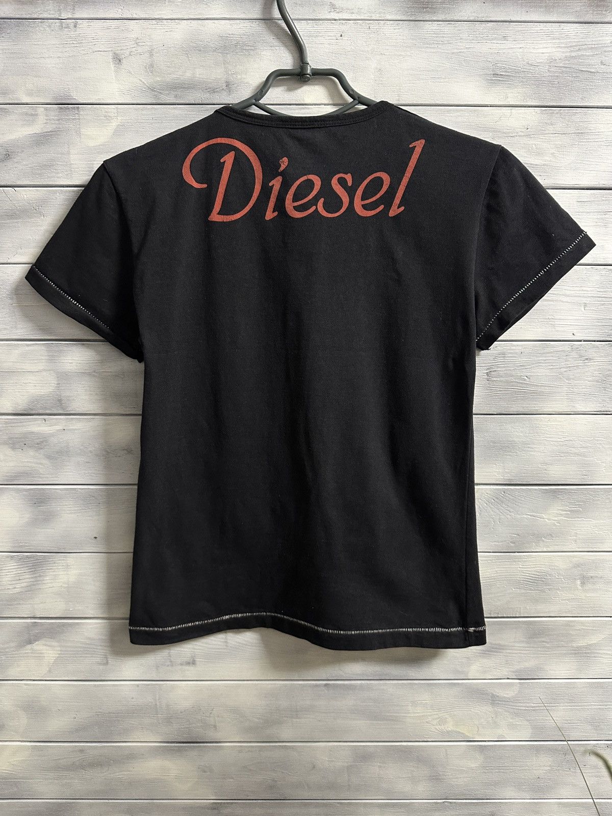 Diesel Rare Vintage T-Shirt Diesel Skull Punk Logo Y2K Size M / US 6-8 / IT 42-44 - 7 Thumbnail