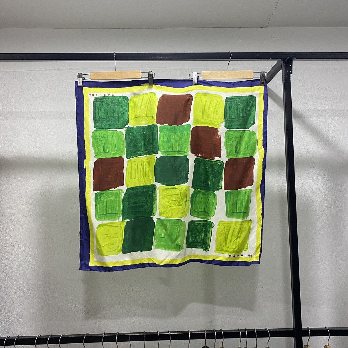 Designer × Marni ART💥 Marni Scarf Paint Silk Luxury Size ONE SIZE - 1 Thumbnail