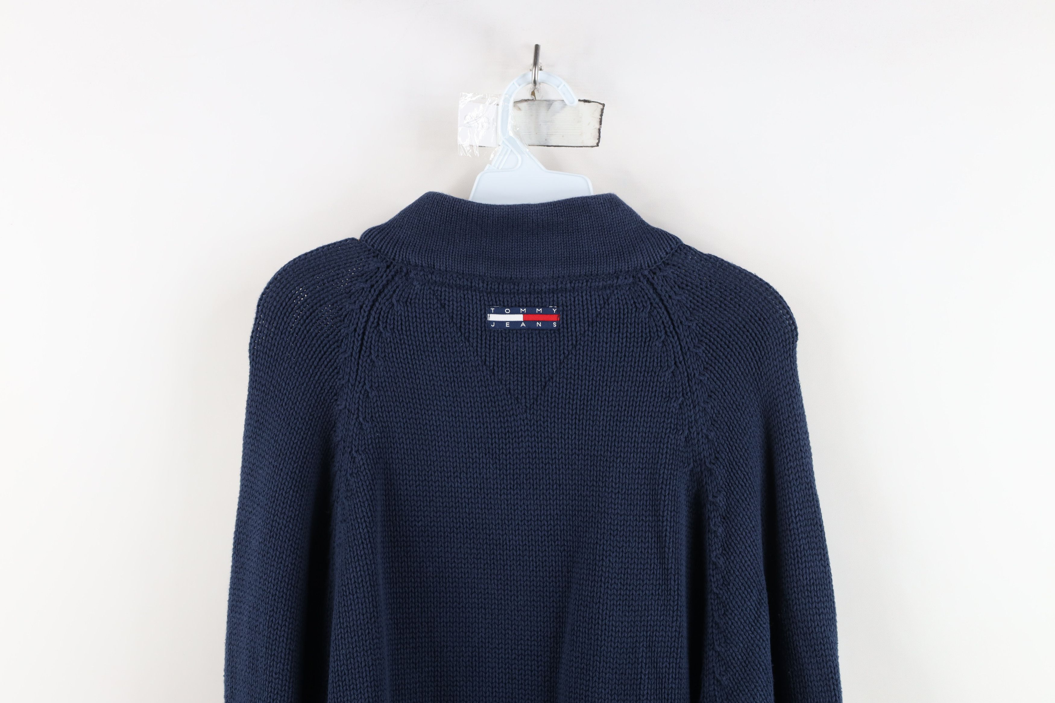 Tommy Hilfiger Vintage 90s Tommy Hilfiger Spell Heavy Knit Half Zip Sweater Size US XXL / EU 58 / 5 - 13 Thumbnail