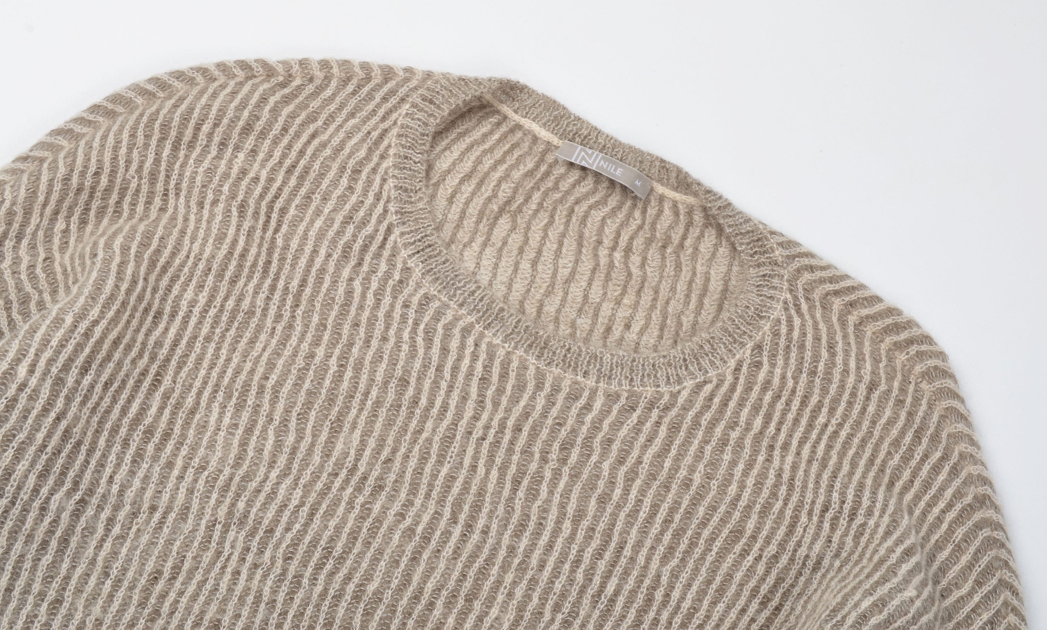 Designer Nile Atelier Gray Lightweight Mohair Blend Sweater Size M / US 6-8 / IT 42-44 - 5 Thumbnail