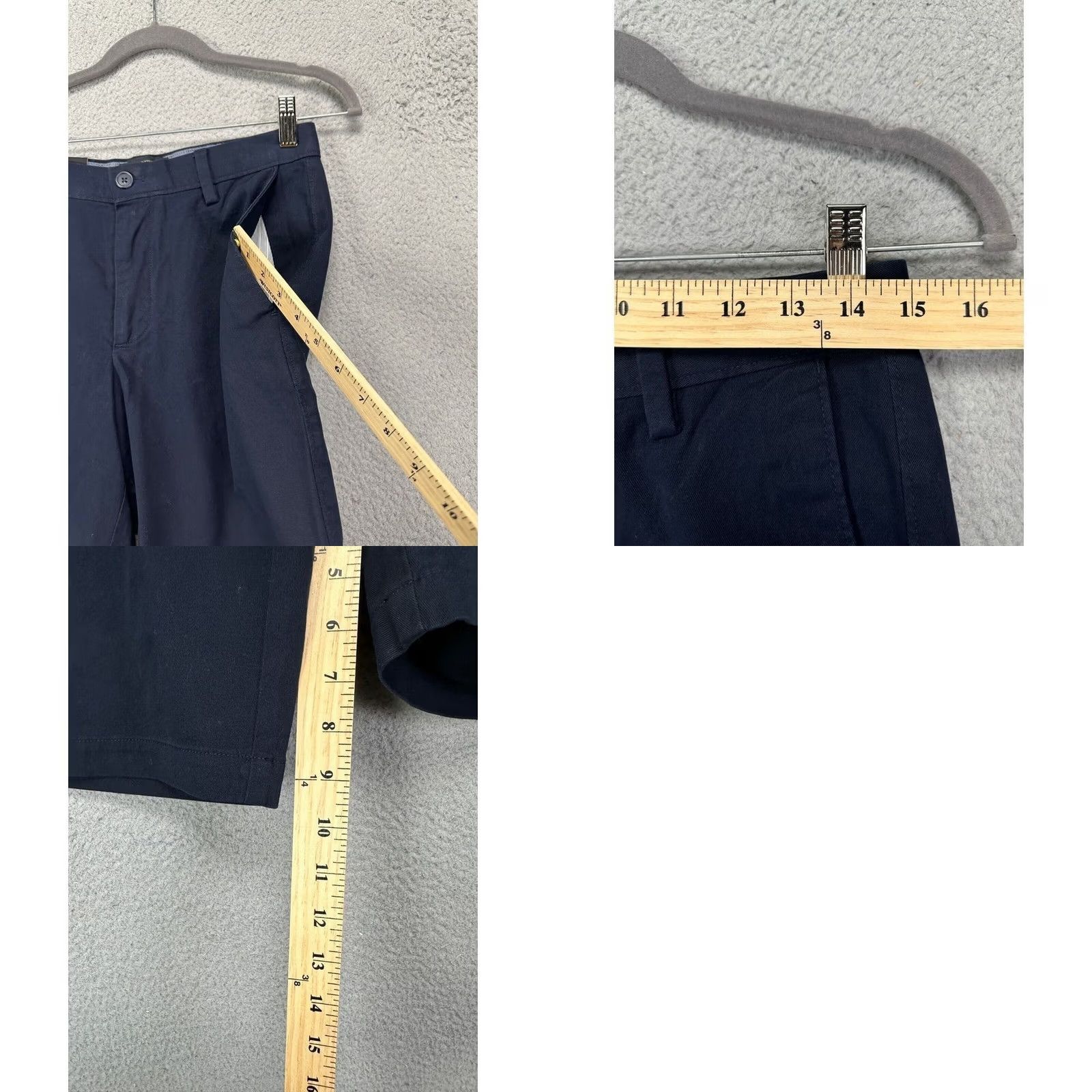 Banana Republic VINTAGE Banana Republic Shorts Mens 29X10 Aiden Navy Blue Khaki Stretch Casual NEW Size US 29 - 8 Thumbnail