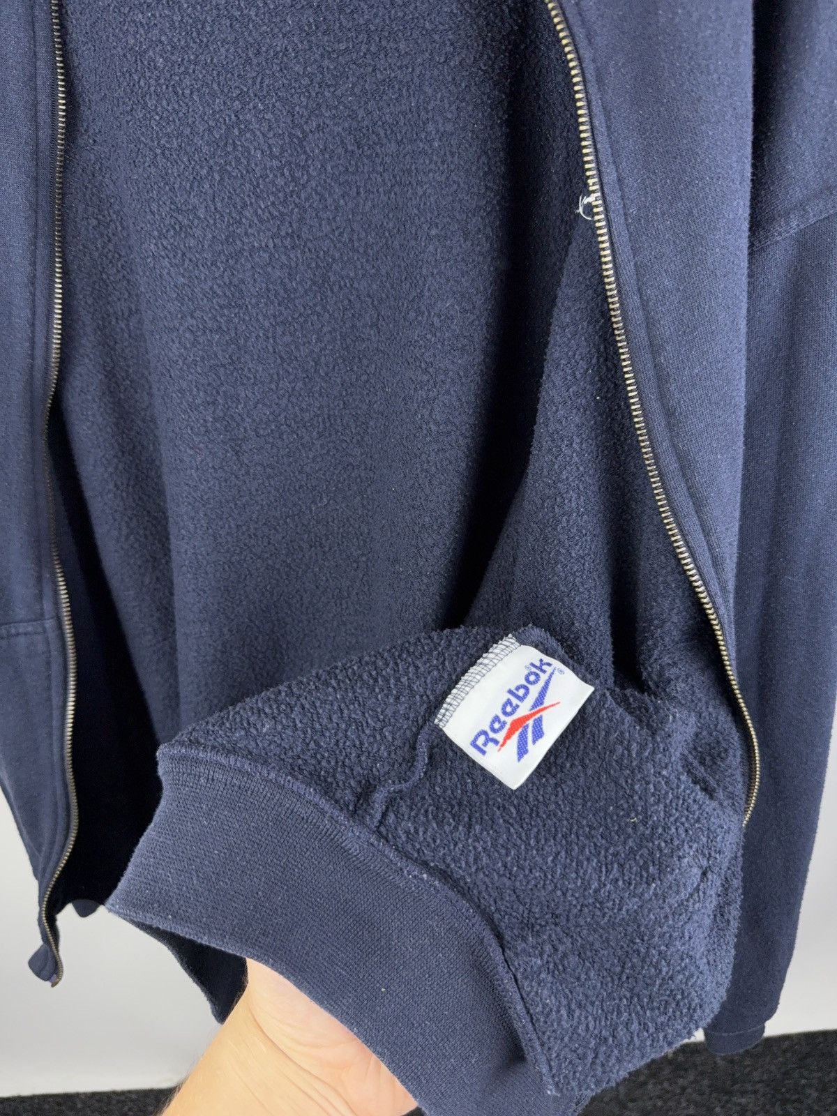 Reebok Vintage 90s Retro Reebok Oversized Full Zip Hoodie Y2K Size US L / EU 52-54 / 3 - 7 Thumbnail