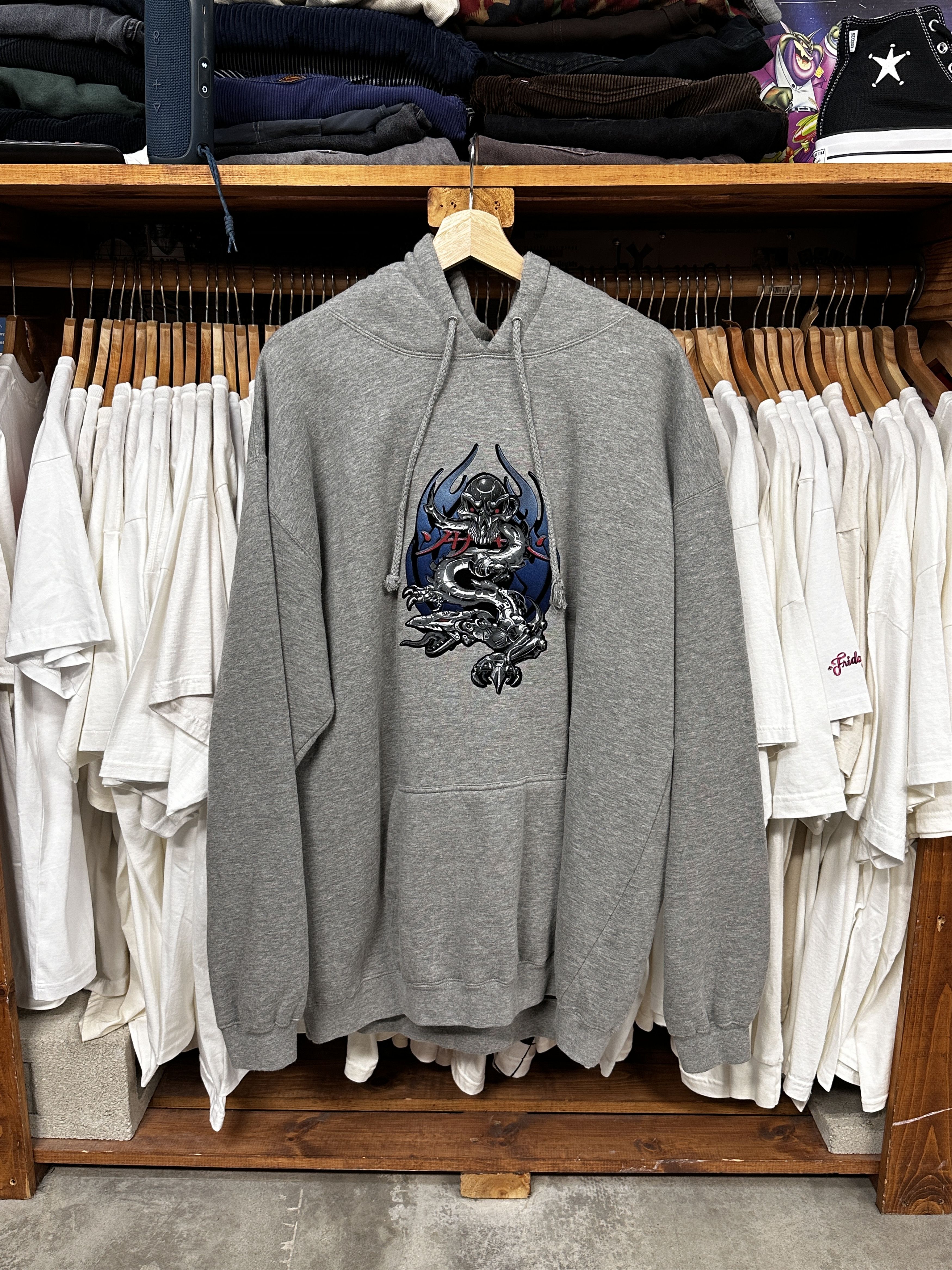 image of Top Heavy Hoodie in Grey, Men's (Size XL)