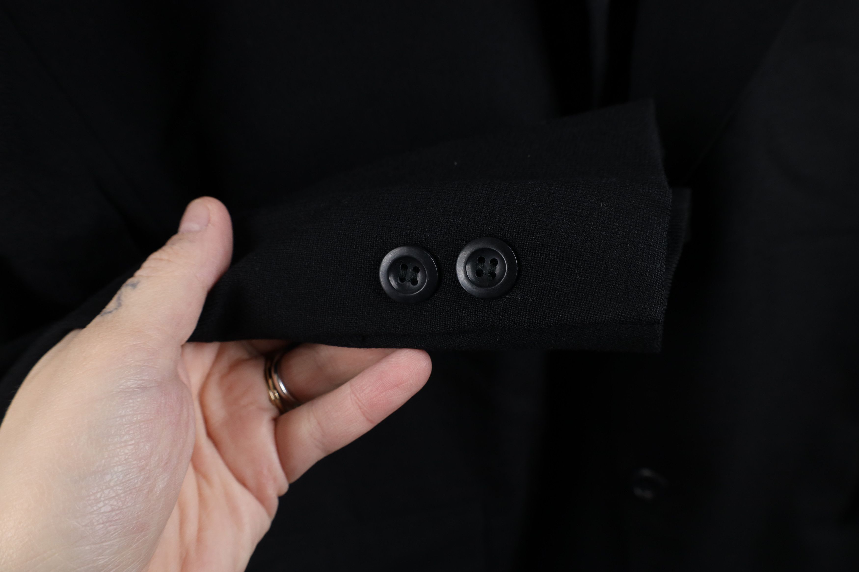 Vintage Vintage 70s Streetwear Suit Jacket Sport Coat Black USA Size US XXL / EU 58 / 5 - 5 Thumbnail