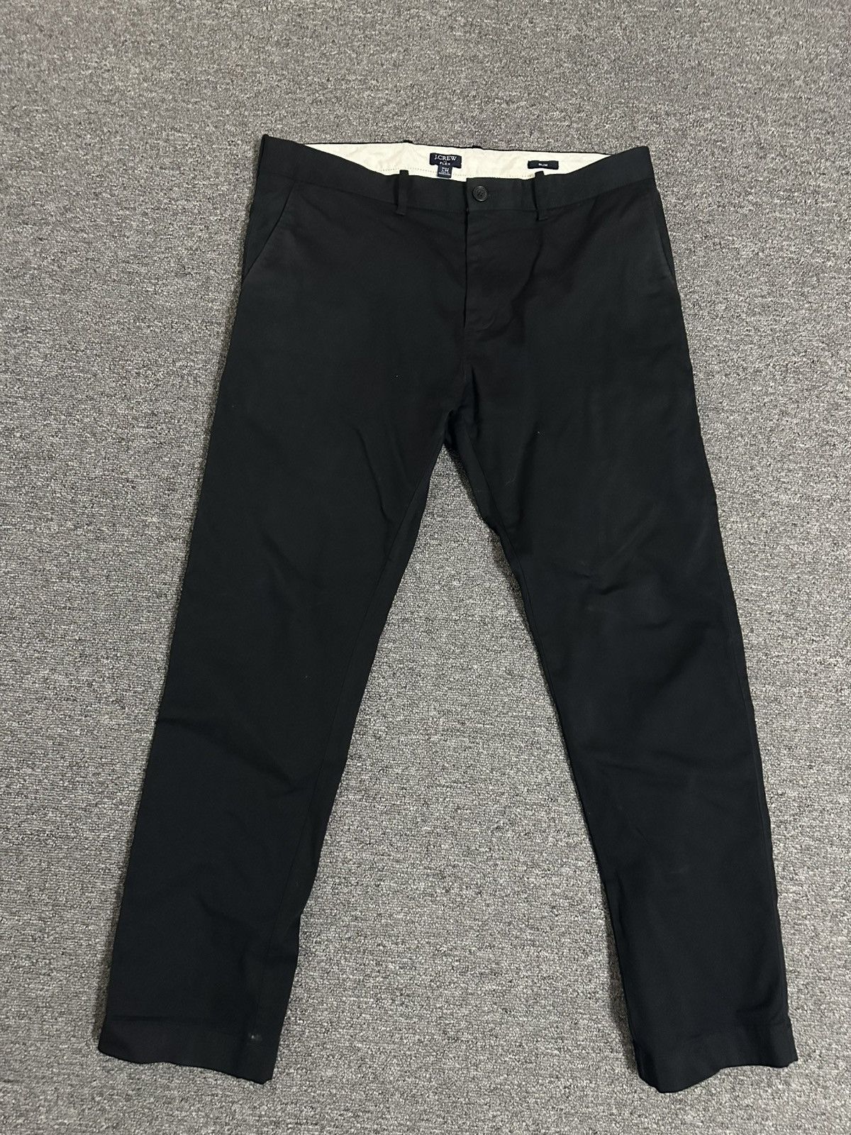 J.Crew J.Crew Flex Chino Pants Mens 34x30 Black Cotton Pants Size US 34 / EU 50 - 1 Thumbnail
