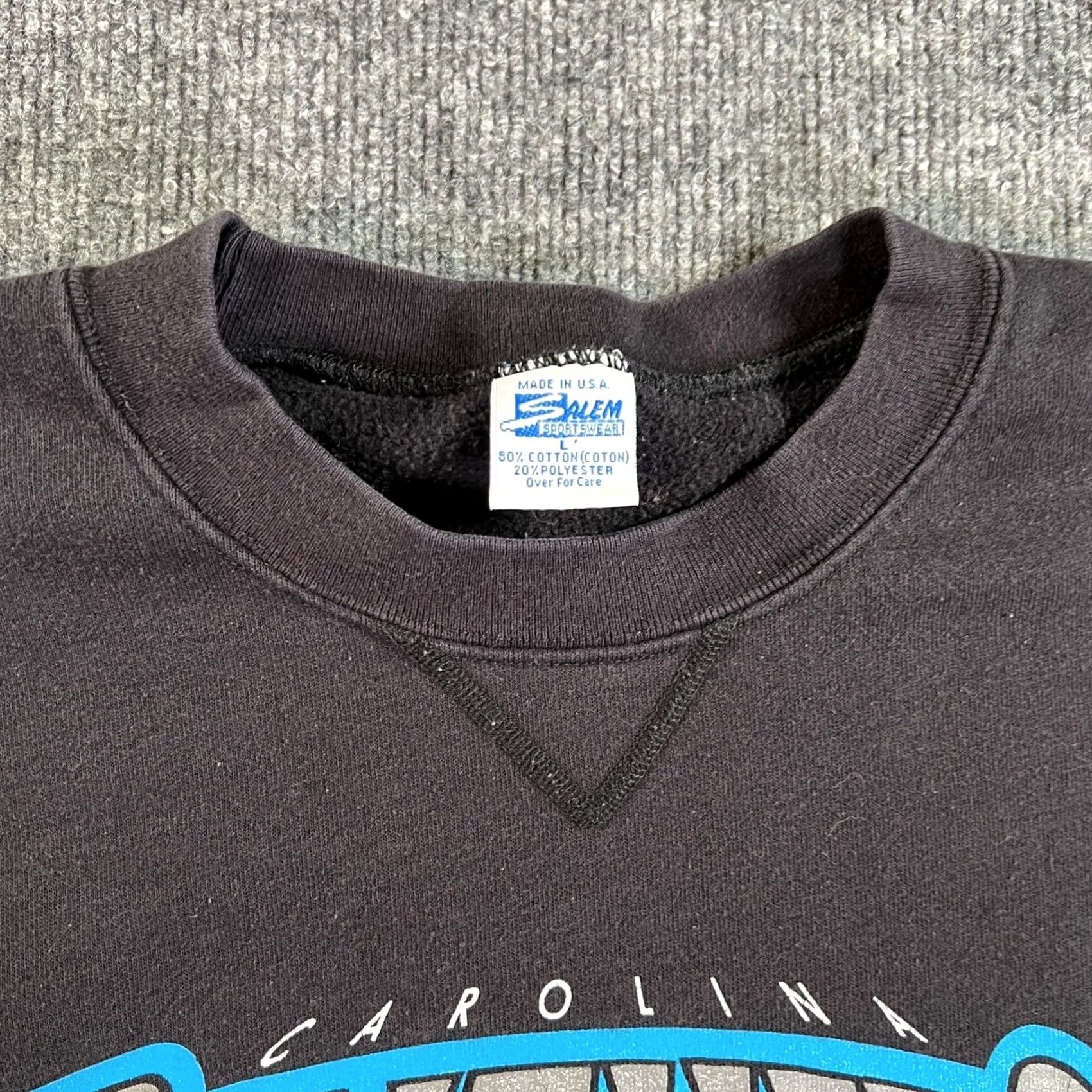 Salem Sportswear Vintage Salem Sportswear Carolina Panthers Sweatshirt Mens Large Black 1993 USA 90s Retro Graphic Size US L / EU 52-54 / 3 - 7 Thumbnail