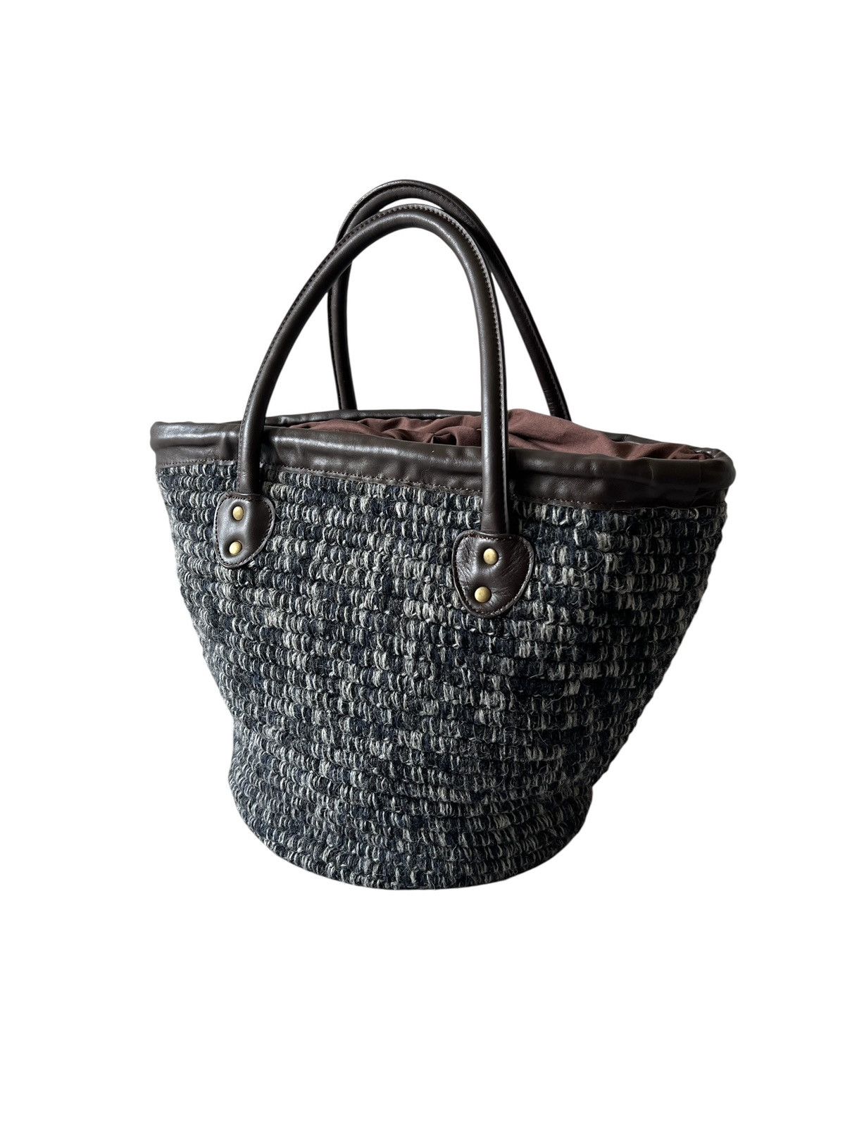 Issey Miyake 1990s Issey Miyake Plantation Bucket Rug Shoulder Bag Size ONE SIZE - 2 Thumbnail