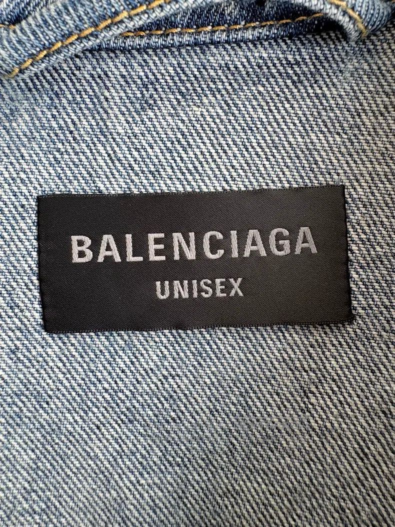 Balenciaga Balenciaga Back Tape Coke Denim Jacket Size US S / EU 44-46 / 1 - 4 Thumbnail