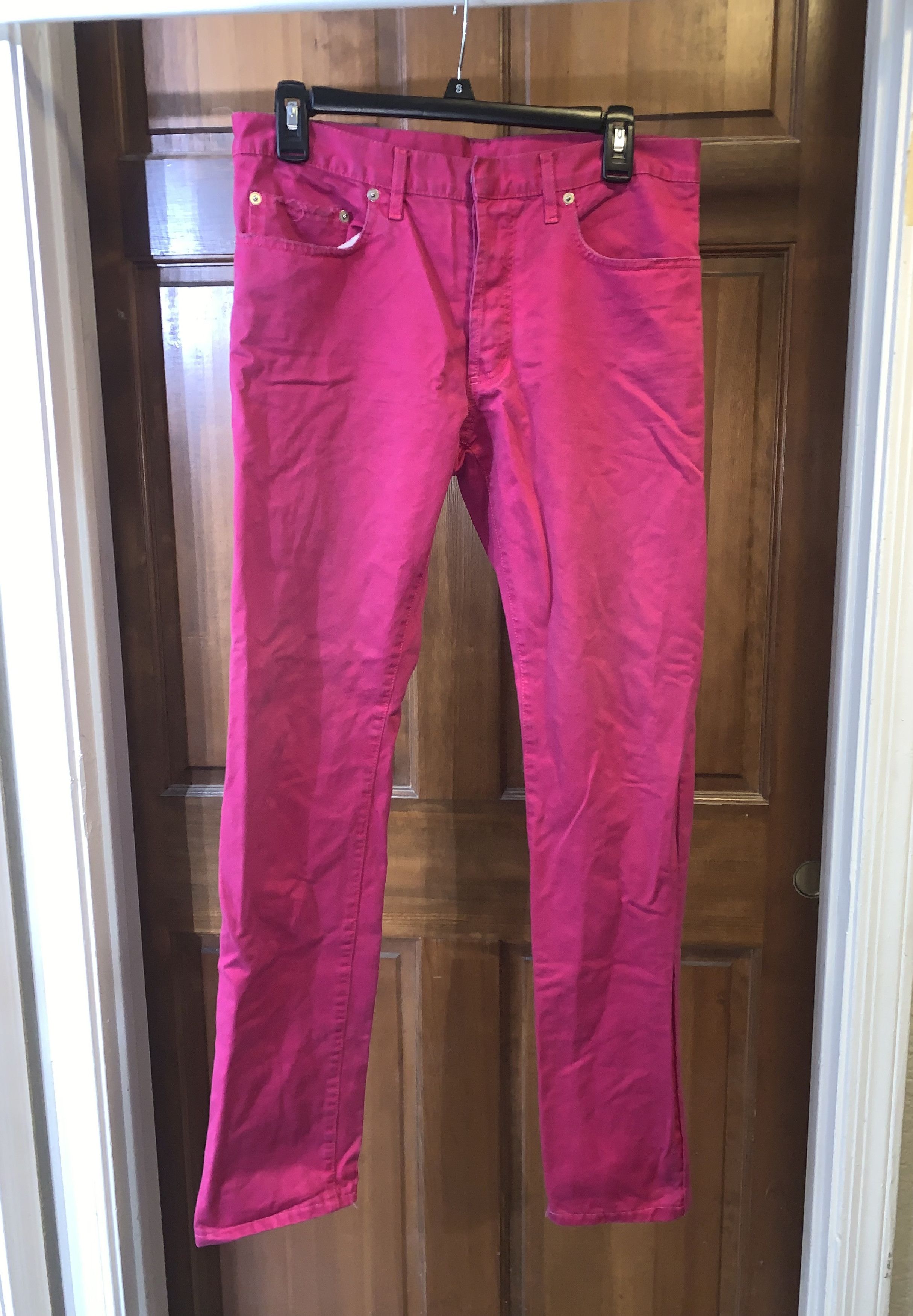 Dior SS05 Dior Homme Fuchsia Jeans Size US 33 - 2 Thumbnail