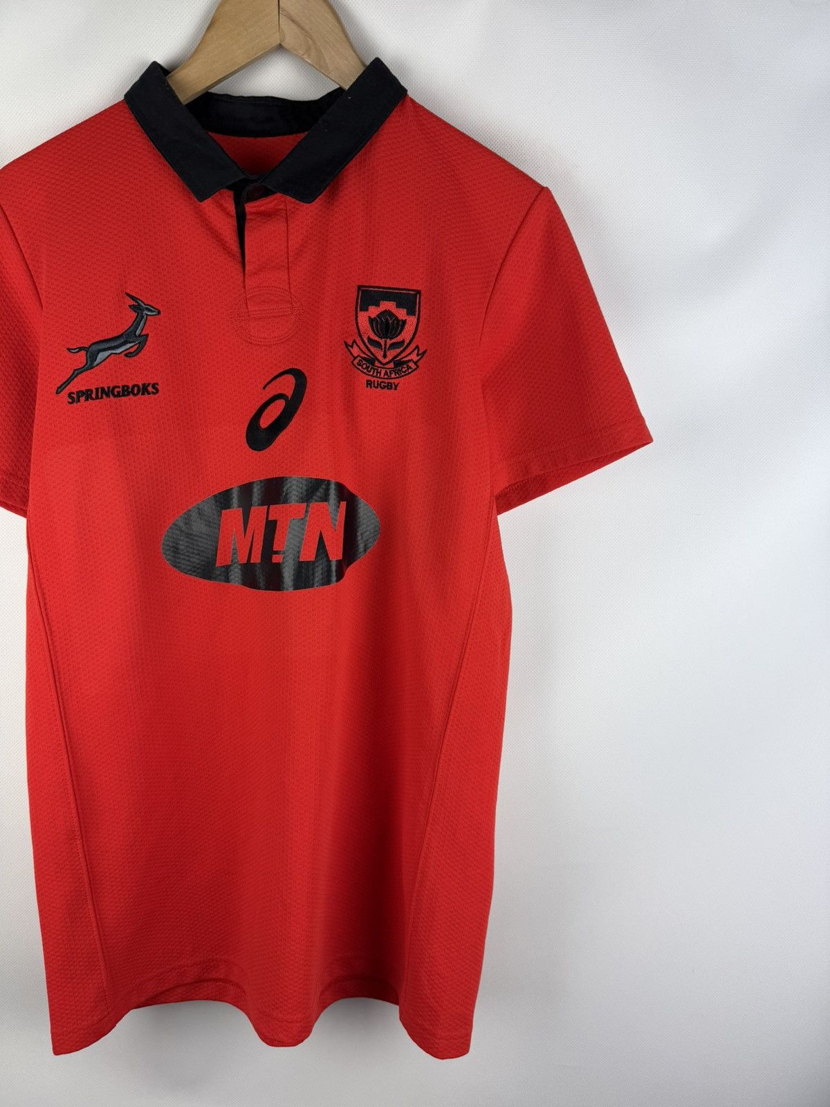 Asics ASICS South Africa 2017 Rugby Away Shirt Jersey Size M Size US M / EU 48-50 / 2 - 3 Thumbnail