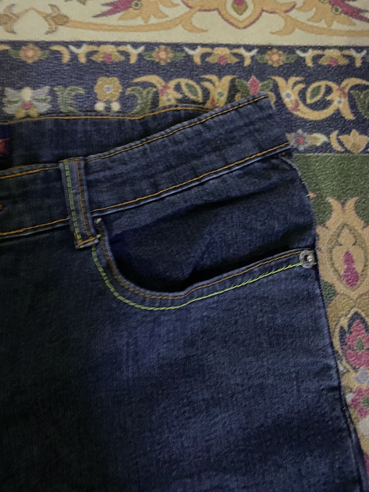 Japanese Brand 🔥FLARE🔥Japanese Brand Aoma Jeans Sukajan Dragon Style Denim Size US 29 - 5 Thumbnail