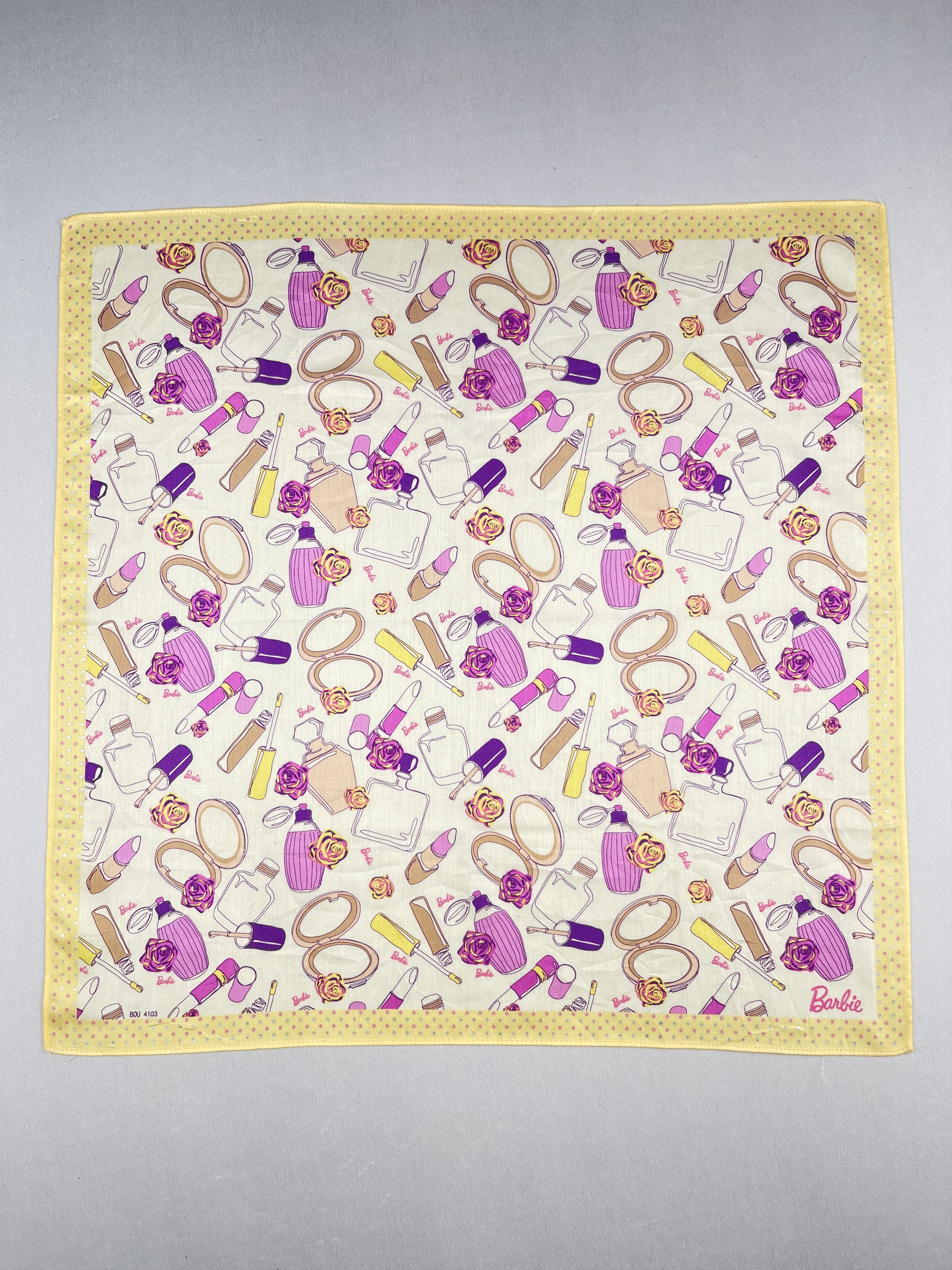 Japanese Brand Vintage Barbie Handkerchief Pocket Square Bandana HM0085 Size ONE SIZE - 1 Thumbnail