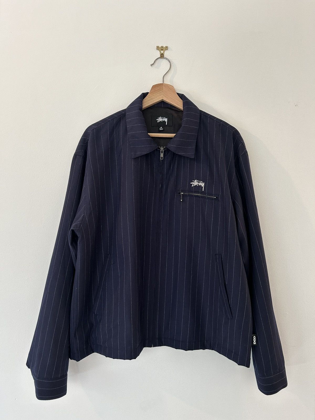 Comme des Garcons × Stussy Stüssy x CdG - Pinstripe Jacket | Grailed