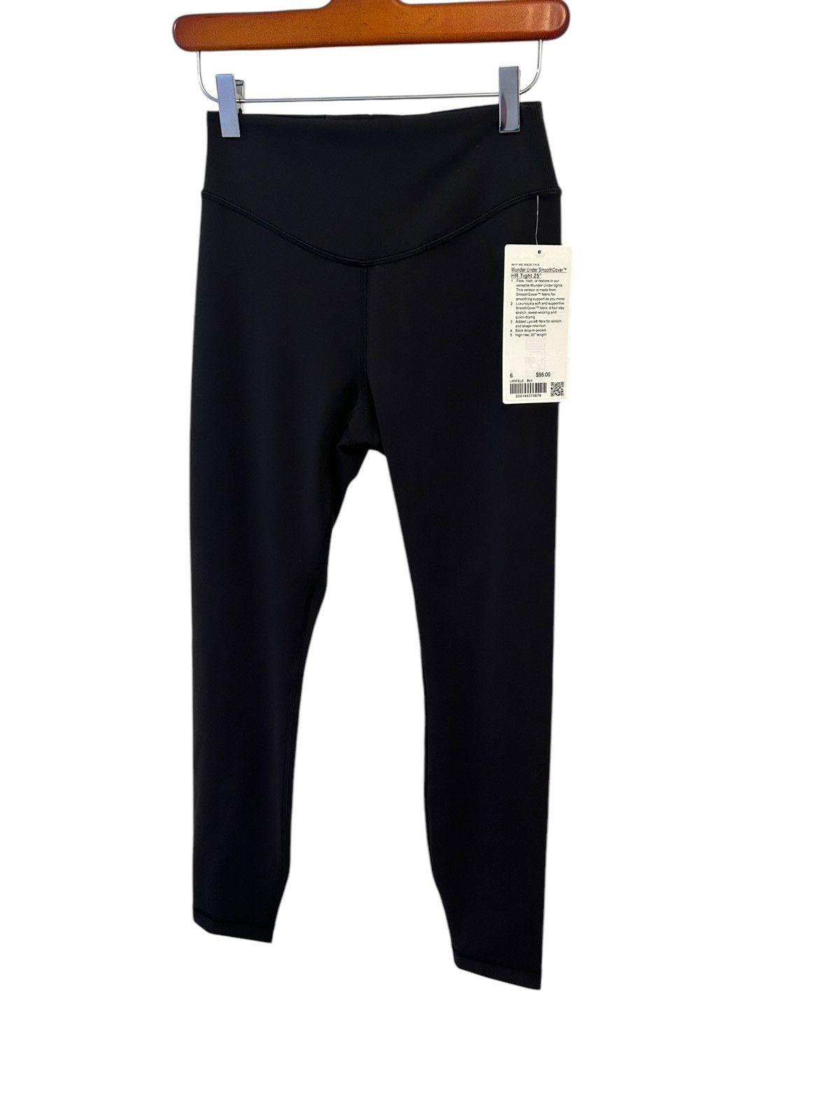 Lululemon Lululemon Wunder Under SmoothCover Tight 25" 6 Black Size 28" / US 6 / IT 42 - 6 Thumbnail