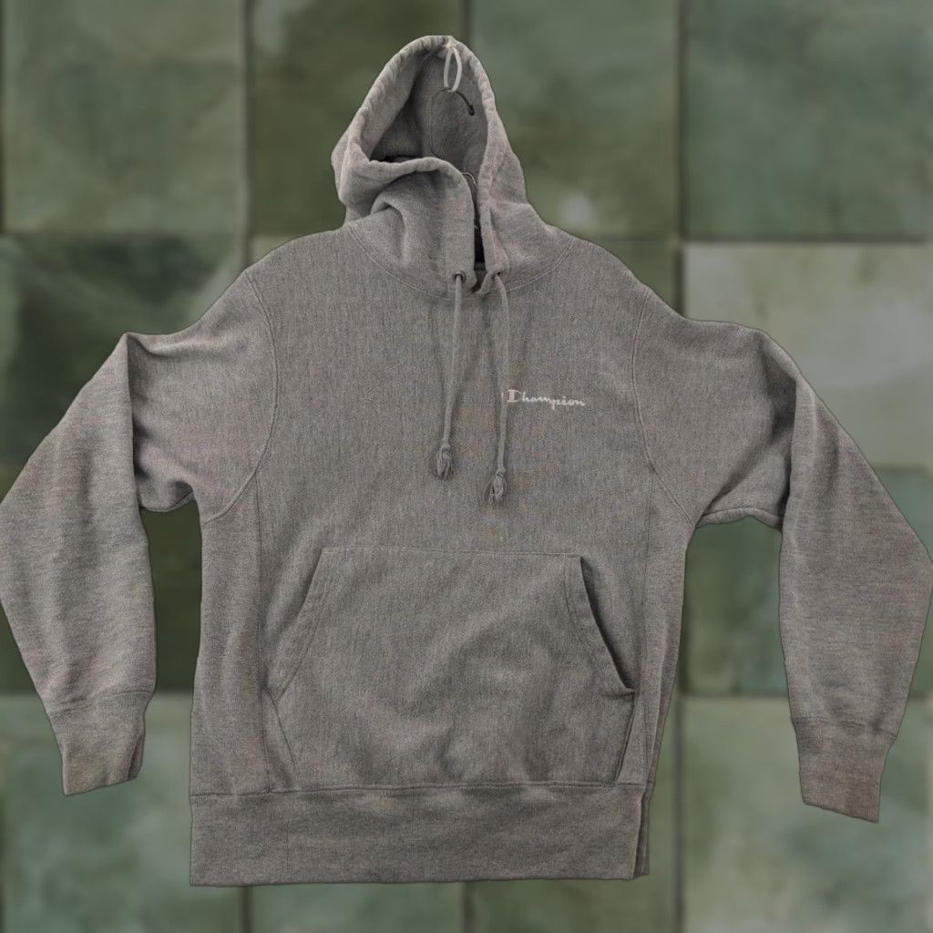 Champion Champion Hoodie Mens Small Gray Sweatshirt Long Sleeve Reverse Weave Size US S / EU 44-46 / 1 - 1 Thumbnail