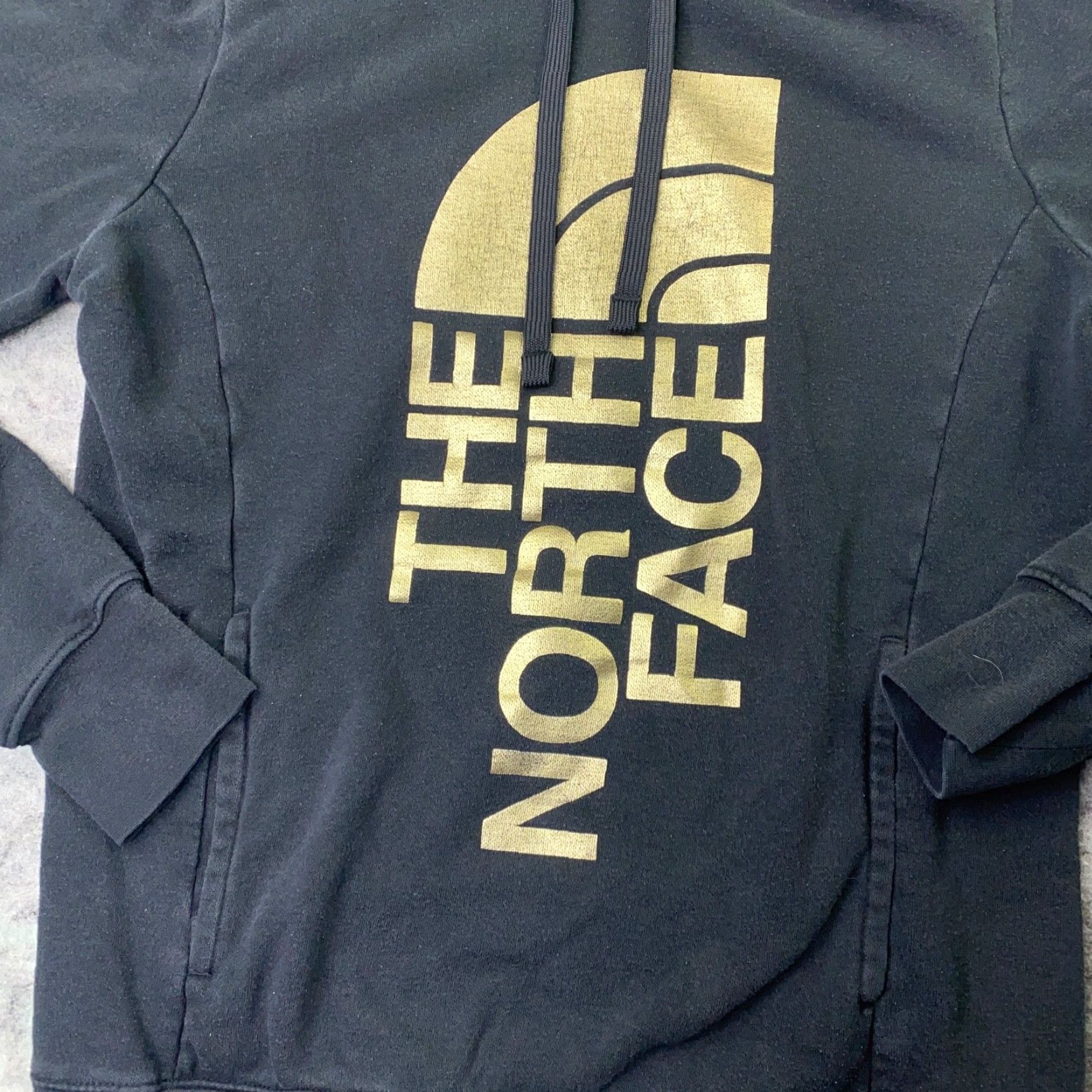 The North Face The North Face Womens Sweatshirt SP Small Petite Black Hoodie Pockets Logo Front Size S / US 4 / IT 40 - 2 Thumbnail