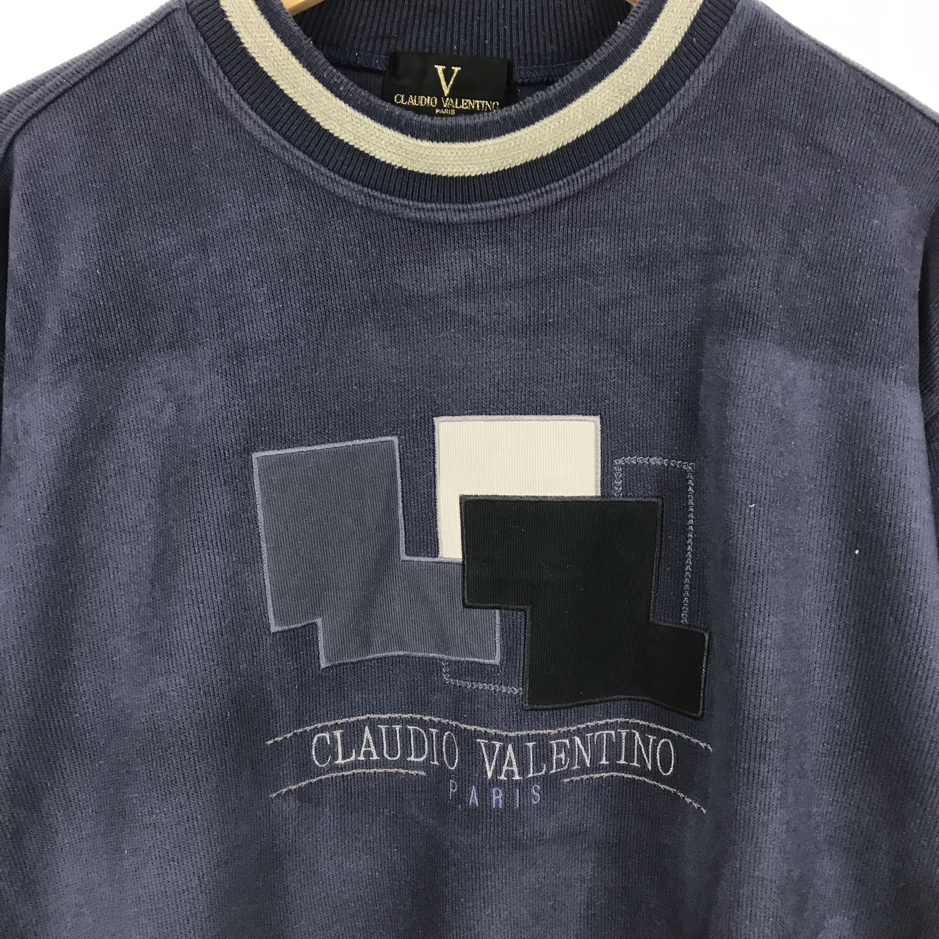 Japanese Brand claudio valentino paris sweatshirts Size US L / EU 52-54 / 3 - 2 Thumbnail