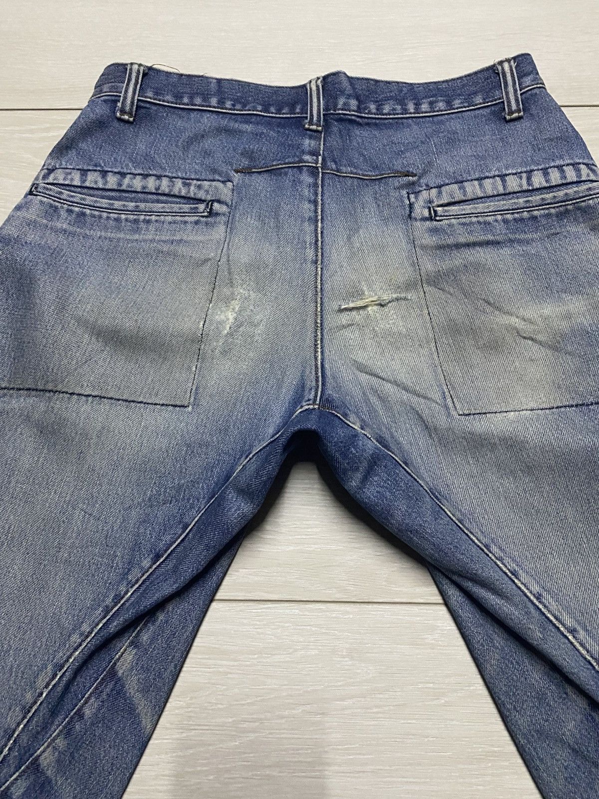 Comme des Garcons Comme Ca du Mode Men Grunge Twist Leg Baggy Jeans Size US 29 - 10 Thumbnail