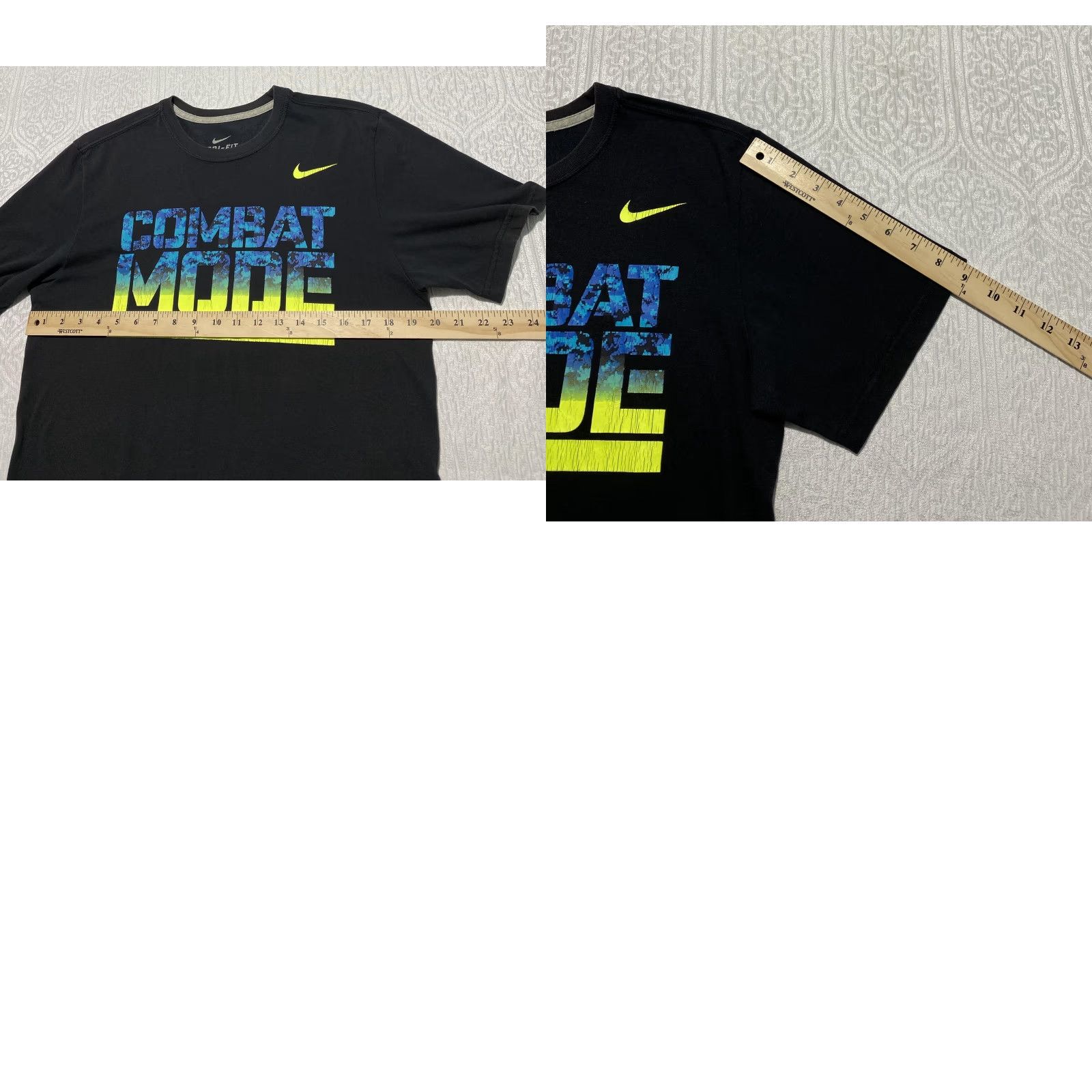 Nike Nike Combat Mode Shirt Mens Medium Black Dri-Fit Graphic Tee Sports Training Shirt Size US M / EU 48-50 / 2 - 8 Thumbnail