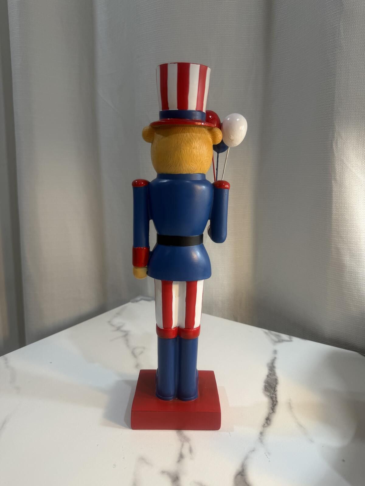 Franklin & Marshall Patriotic Nutcracker Teddy Bear Holding ballons 15 Size ONE SIZE - 2 Thumbnail