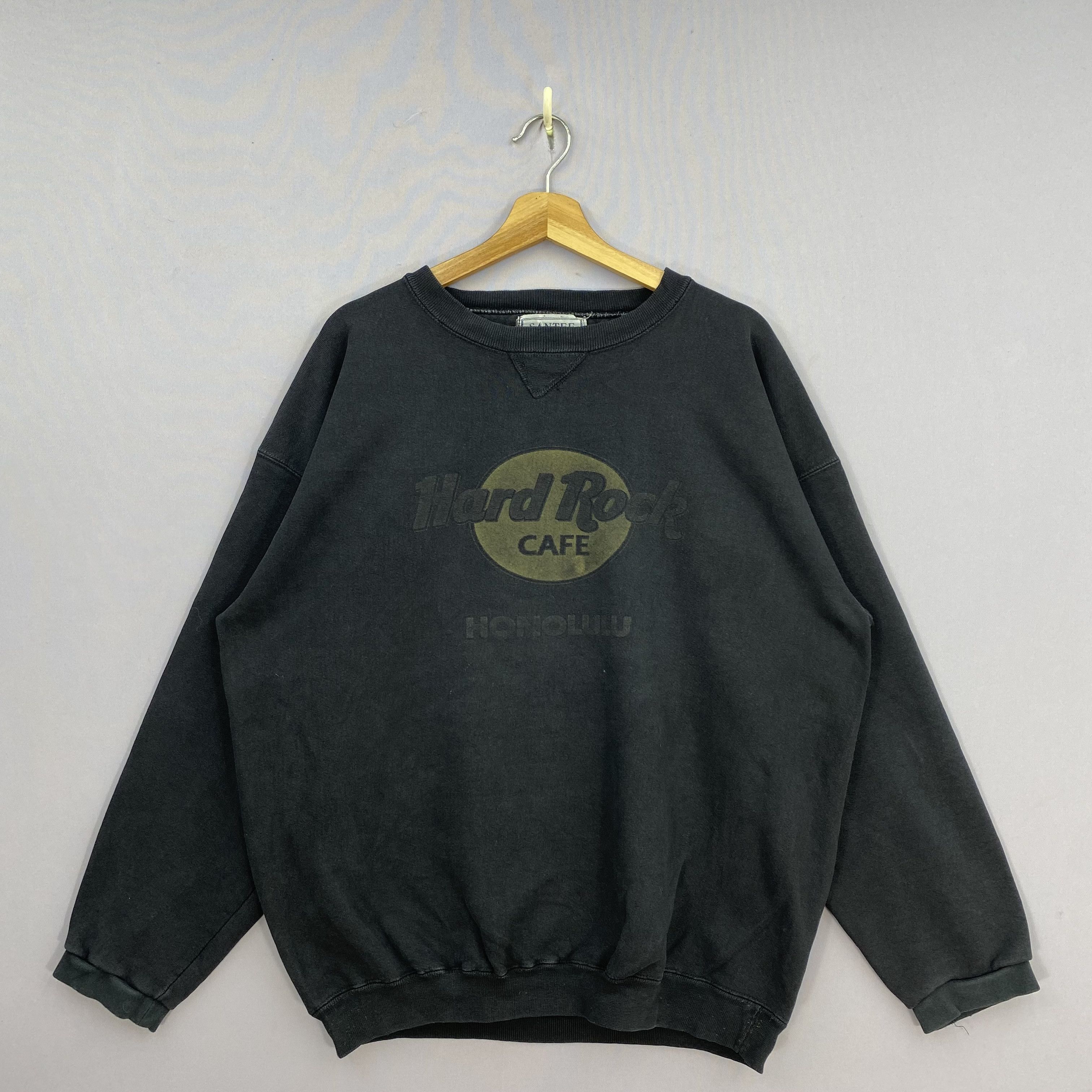 Hard Rock Cafe Vintage 90s Faded Hard Rock Cafe Honolulu Sweatshirt USA Size US XL / EU 56 / 4 - 2 Thumbnail
