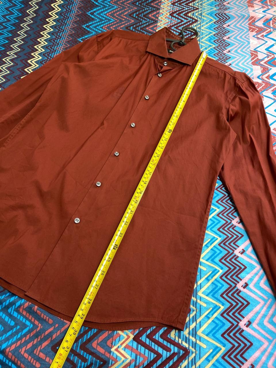 Hugo Boss × Vintage Vintage Hugo Boss Long Sleeve Embroidered Logo Shirt Size US M / EU 48-50 / 2 - 10 Thumbnail