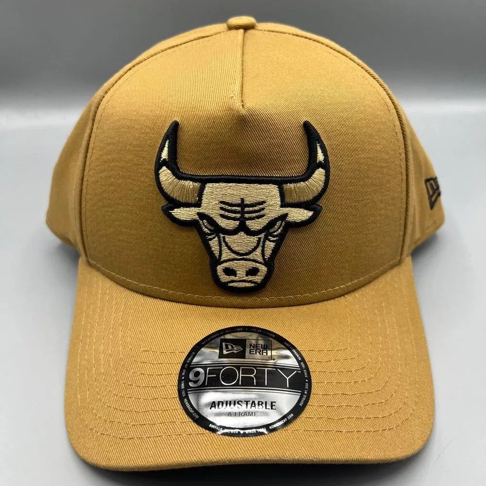 New Era Chicago Bulls Hat Men Brown 9Forty New Era NBA Snap Back Cap Size ONE SIZE - 1 Thumbnail