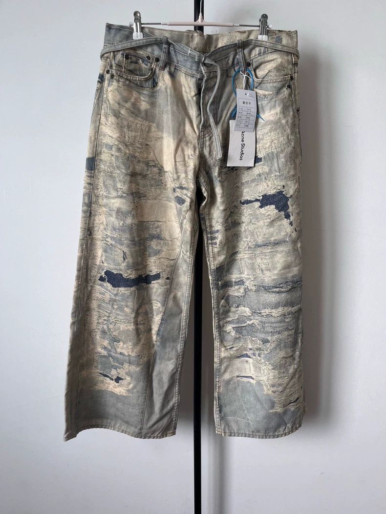 Acne Studios Acne Studios Heavy industry destruction optical illusion i Size US 38 / EU 54 - 1 Thumbnail