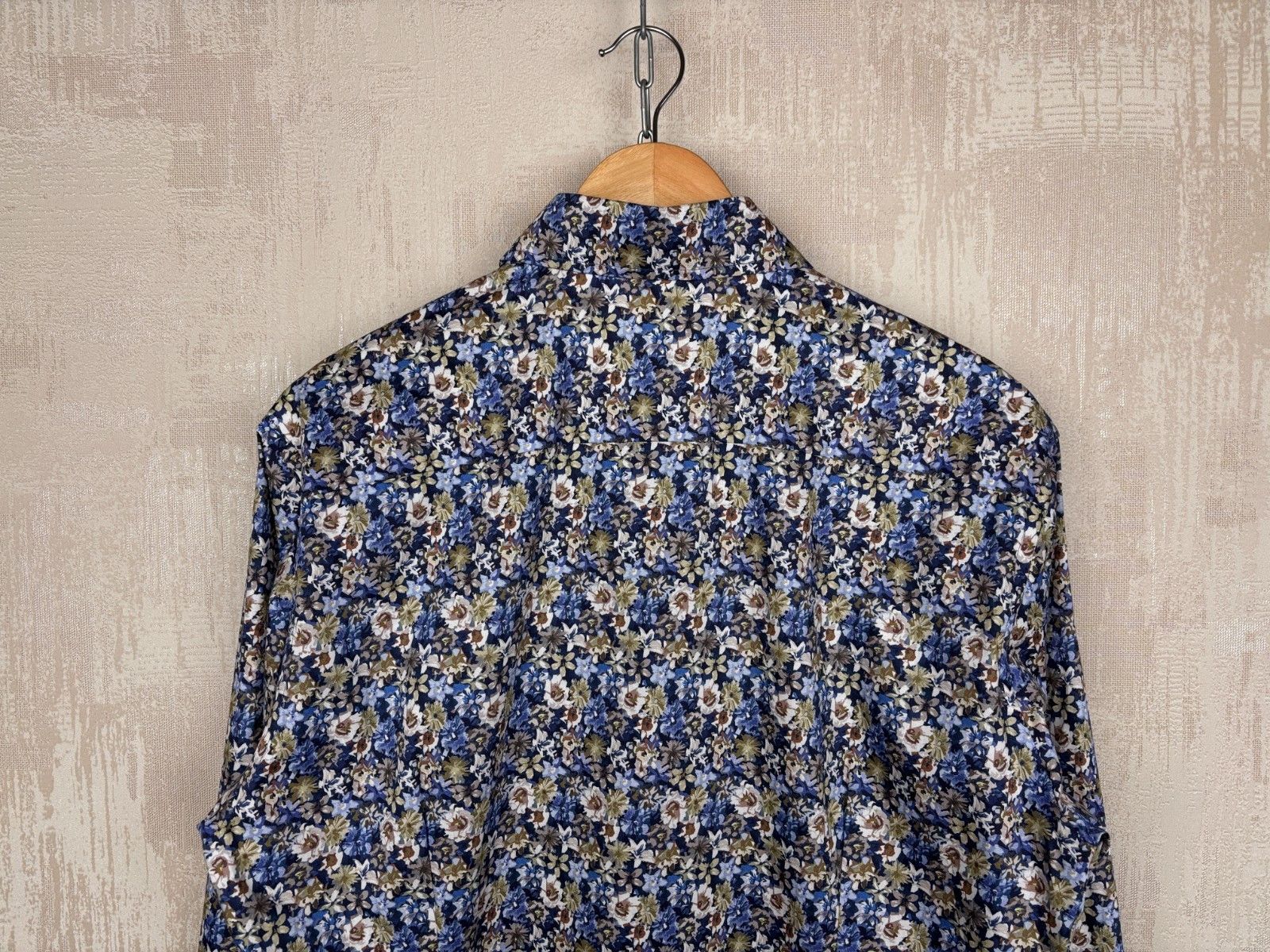 Eton Eton Floral Long Sleeve Dress Shirt Sz L (41 / 16) Slim Fit Size US L / EU 52-54 / 3 - 14 Thumbnail