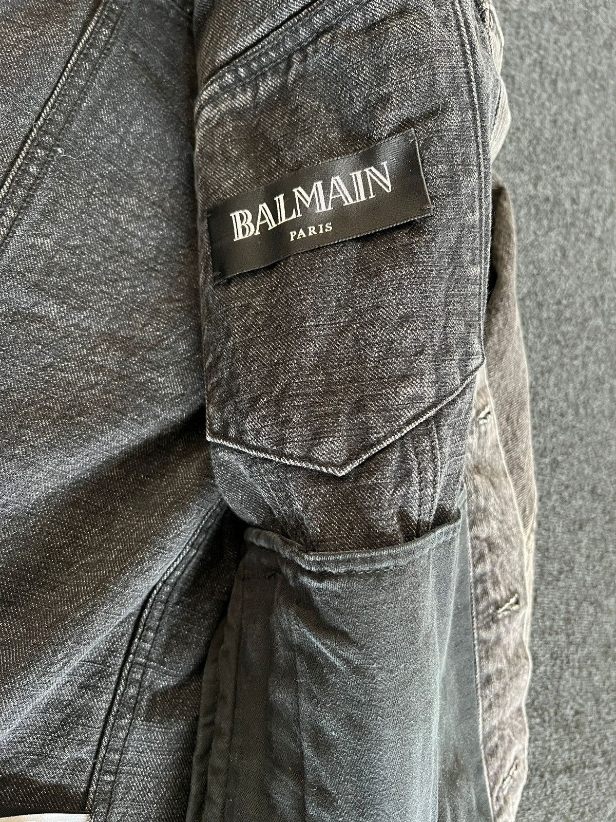 Balmain BALMAIN SIGNATURE PATCH DENIM JACKET Size US L / EU 52-54 / 3 - 4 Thumbnail