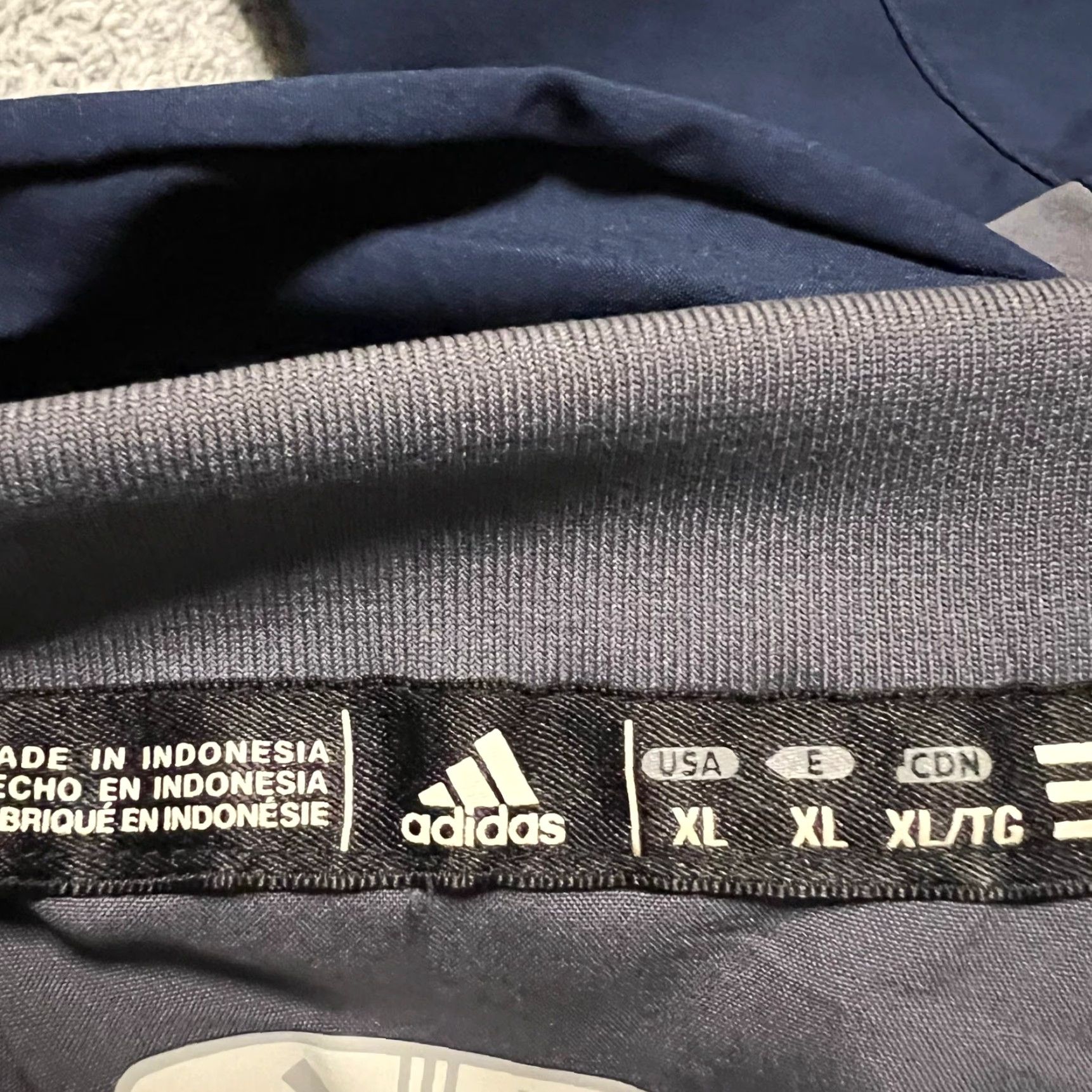 Adidas Adidas Jacket Mens XL Michigan Wolverines Long Convertible Sleeve Quarter Zip Blue Windbreaker Size US XL / EU 56 / 4 - 7 Thumbnail